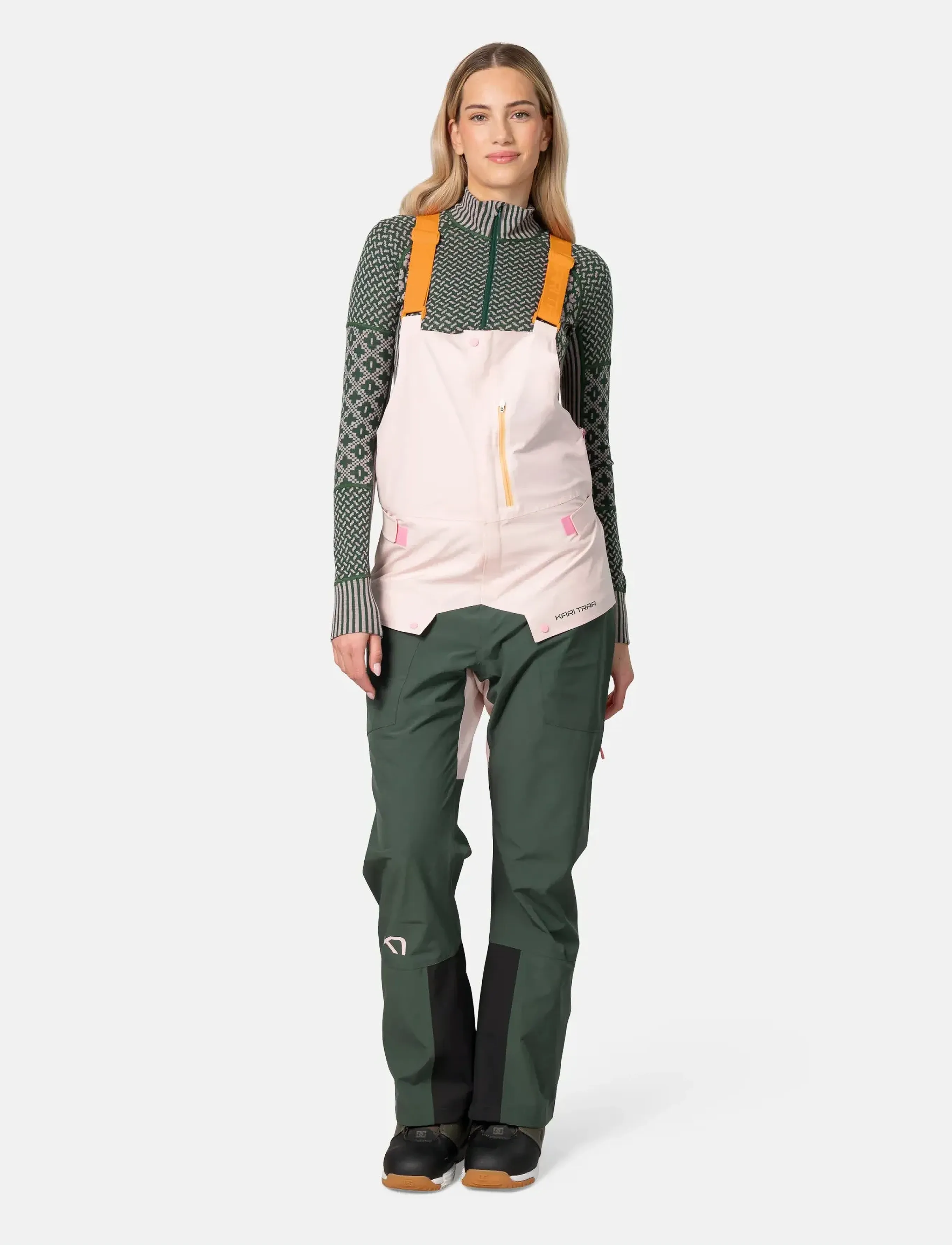 Kari Traa Johanne Bib, L, Unterteile, Grün - Sport Pants, Frauen