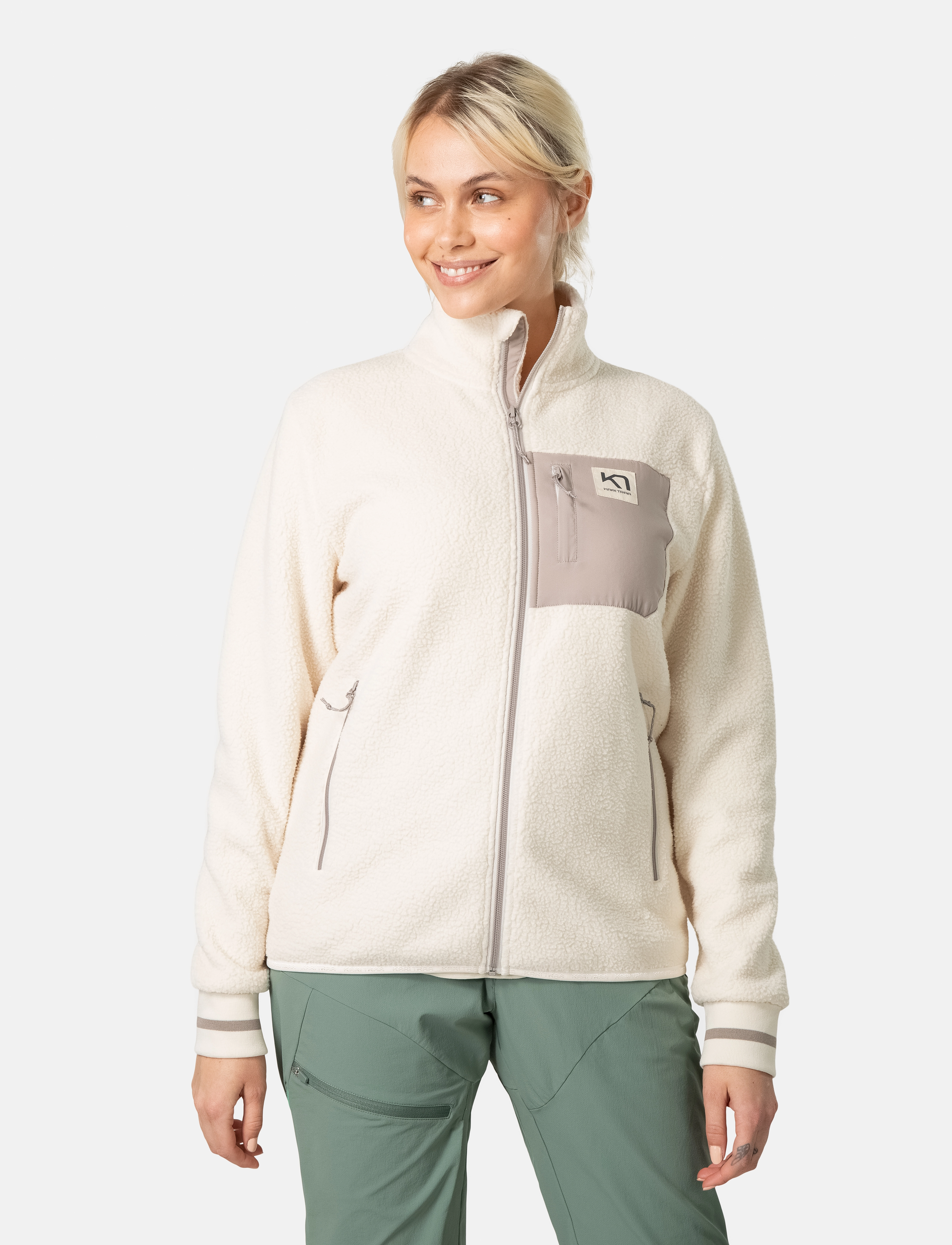 Kari Traa Rothe Midlayer, Damen, Fleece Midlayer, Beige, Gr.M