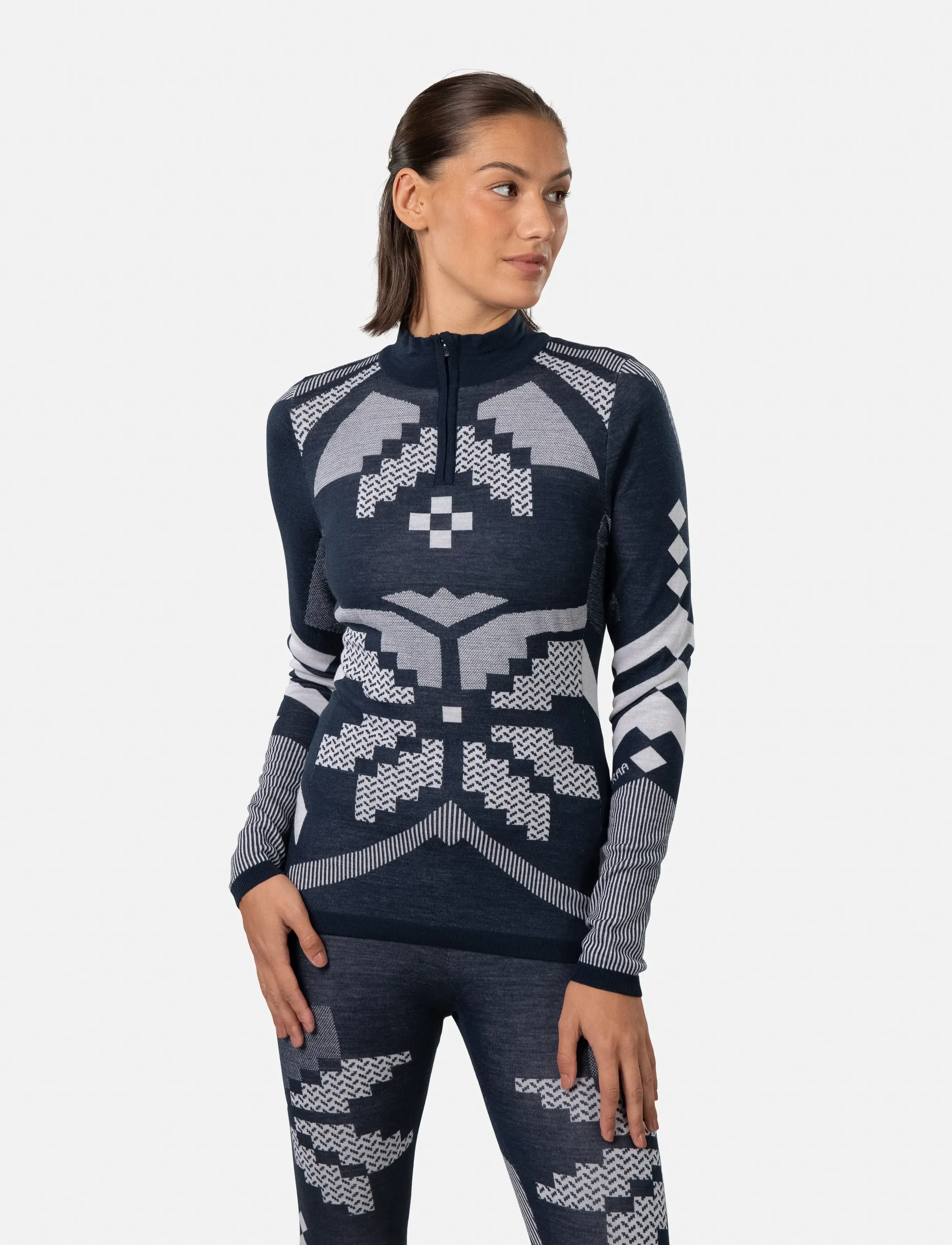 Kari Traa Faith Hz, L, Sports Oberteile & T-shirts, Marineblau - Sport Long Sleeve Oberteile, Frauen