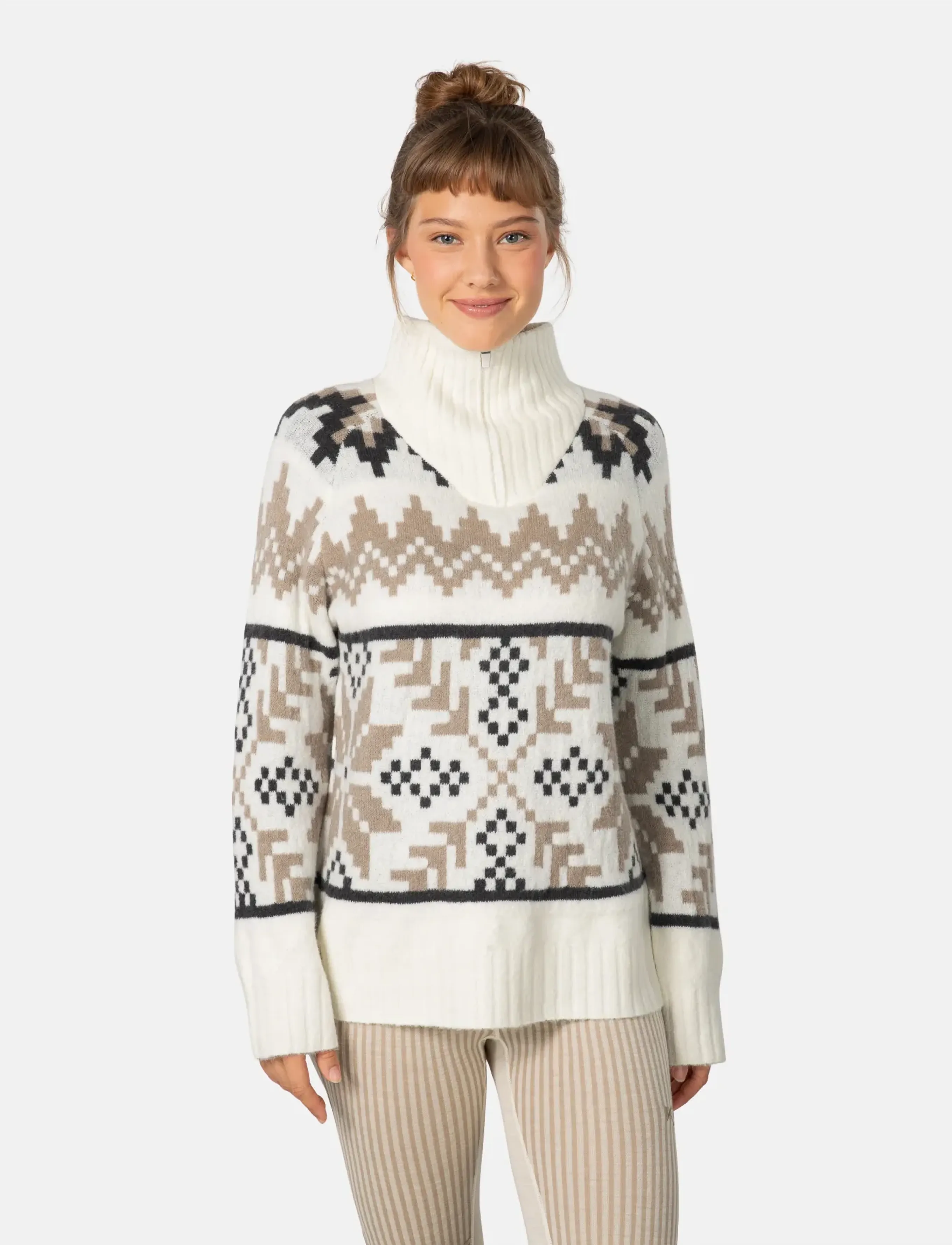 Kari Traa - AMELIA KNIT - herbstersparnisse - nwhite - 0
