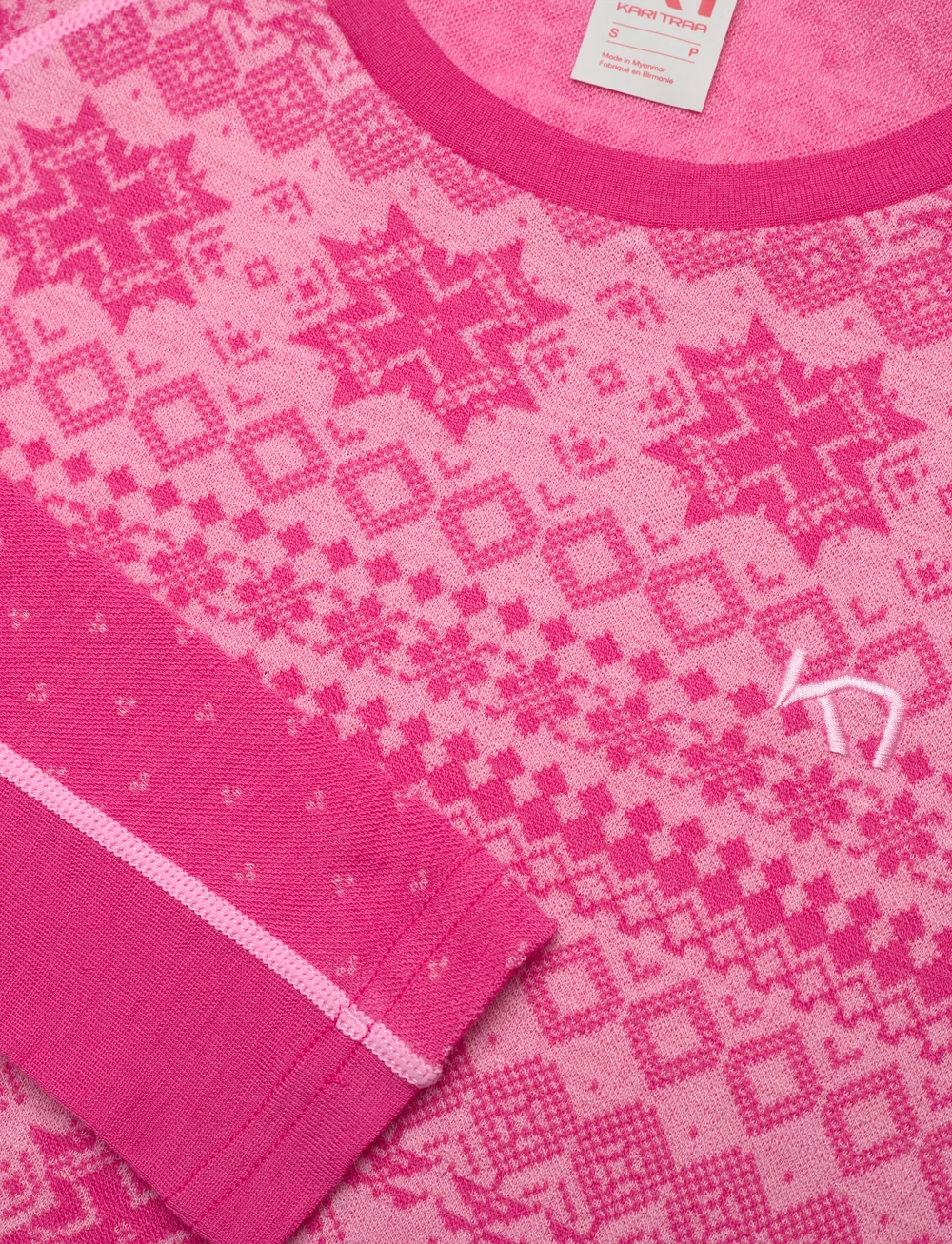 Kari Traa - VILMA LS - base layer tops - berry - 4