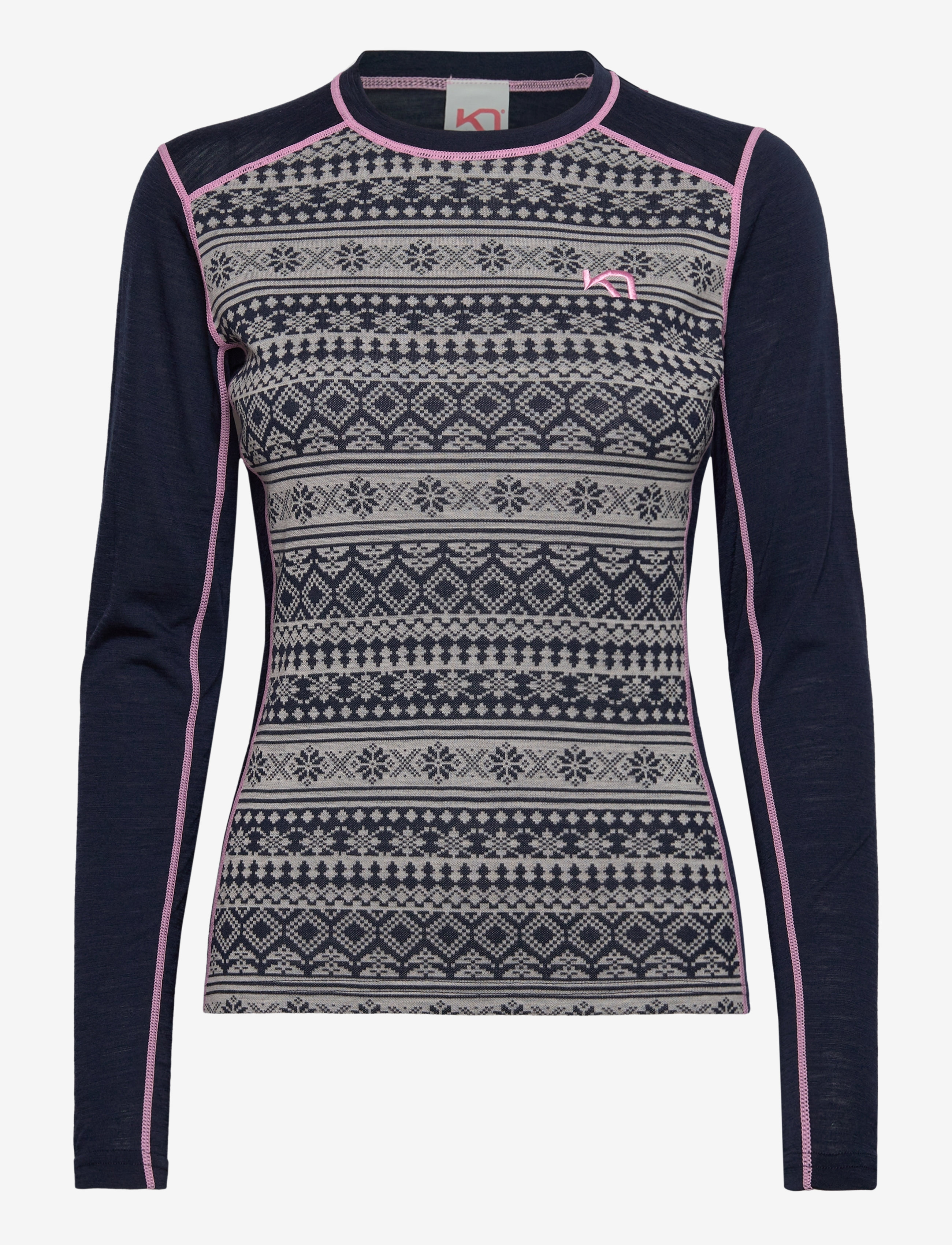 KARI TRAA Mina Ls Navy - XL - Damen