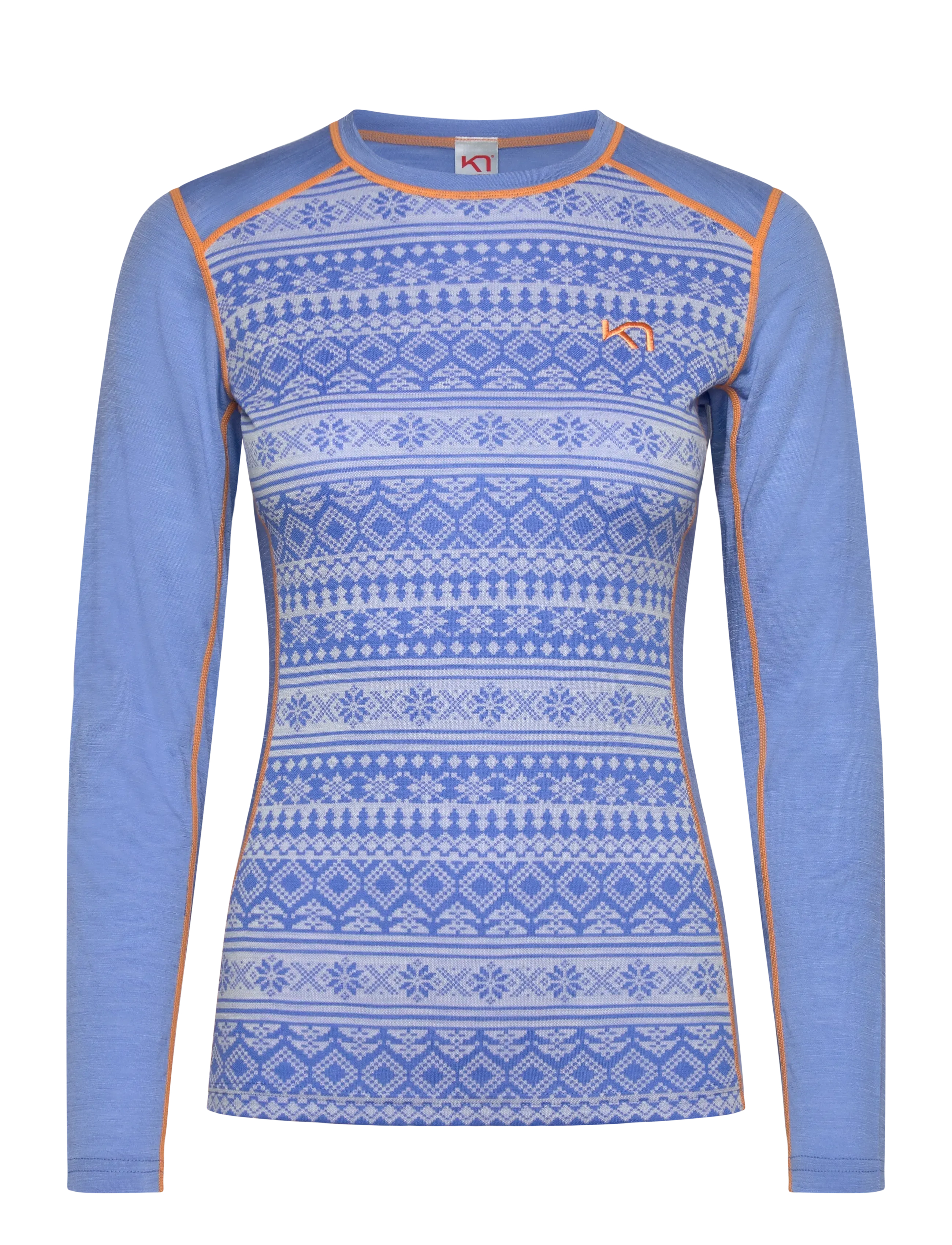 Kari Traa Mina Ls, XL, Blue, Sport Base Layers > Sport Base Layer Overdele, Dame