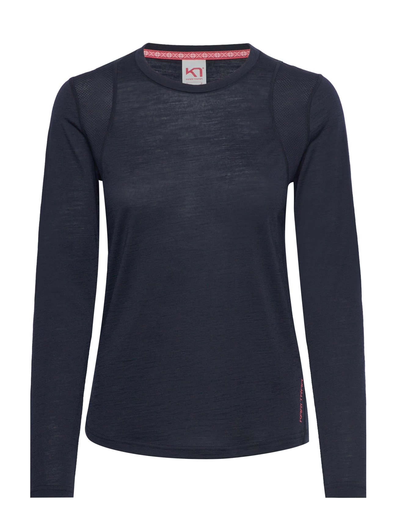 KARI TRAA Embla Wolle Ls Navy - M - Damen