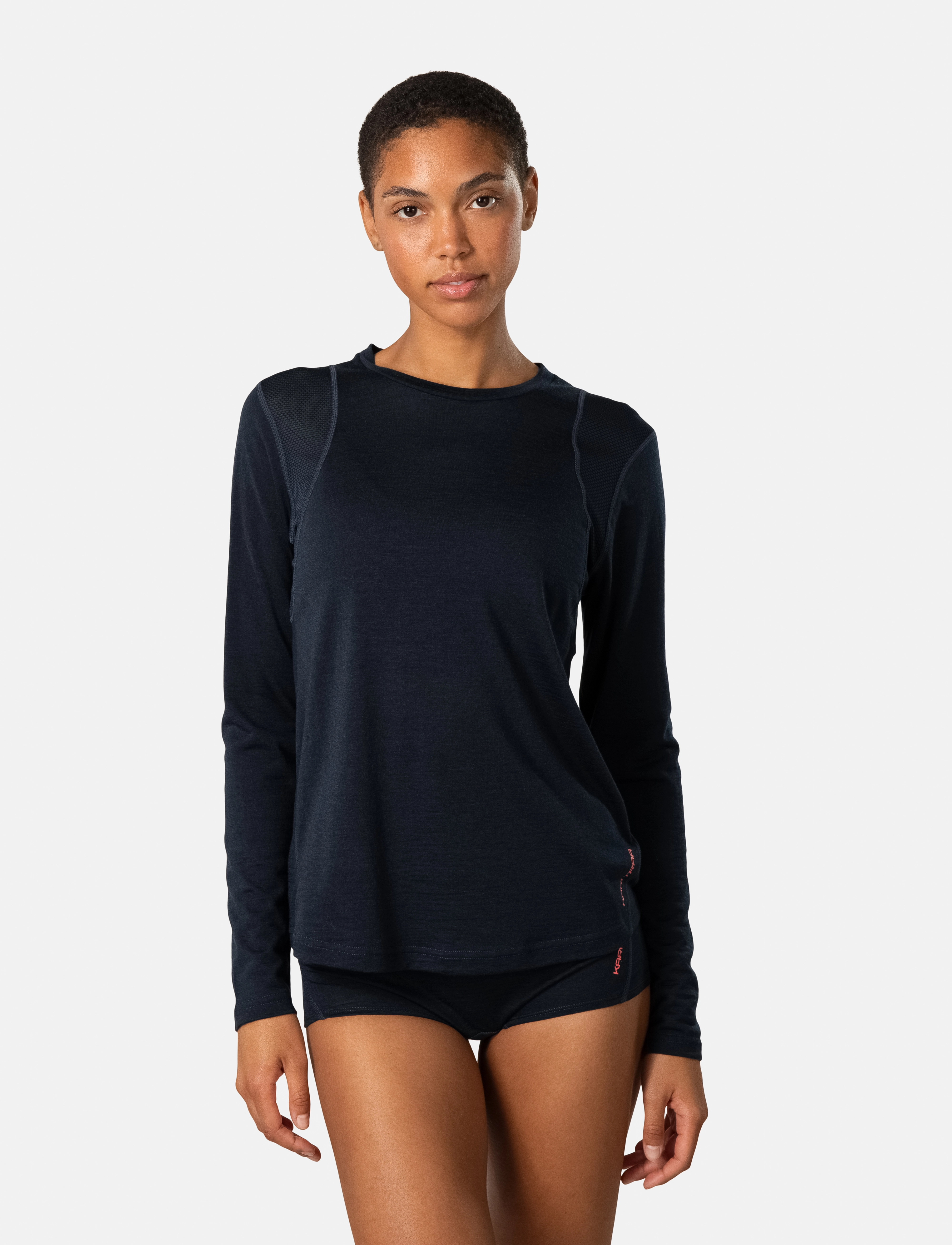 Kari Traa Embla Wool Ls, XL, Sports Oberteile & T-shirts, Marineblau - Sport Long Sleeve Oberteile, Frauen