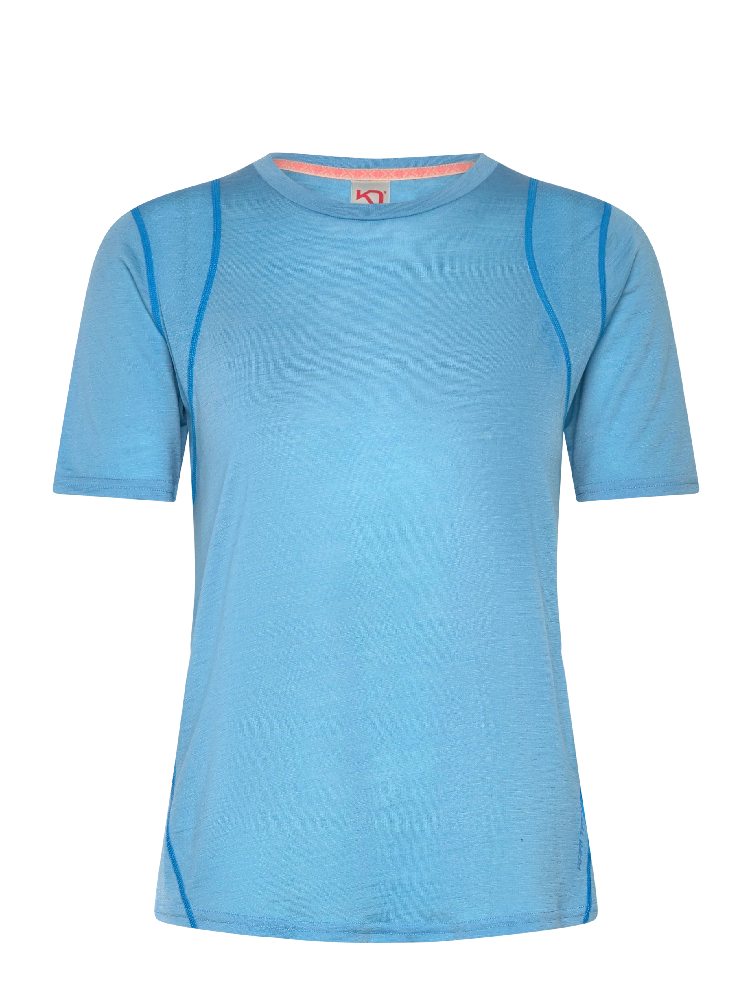 Kari Traa Embla Wool Tee, Kvinder, Kortærmet Uld T-Shirt, Blå, Str: M