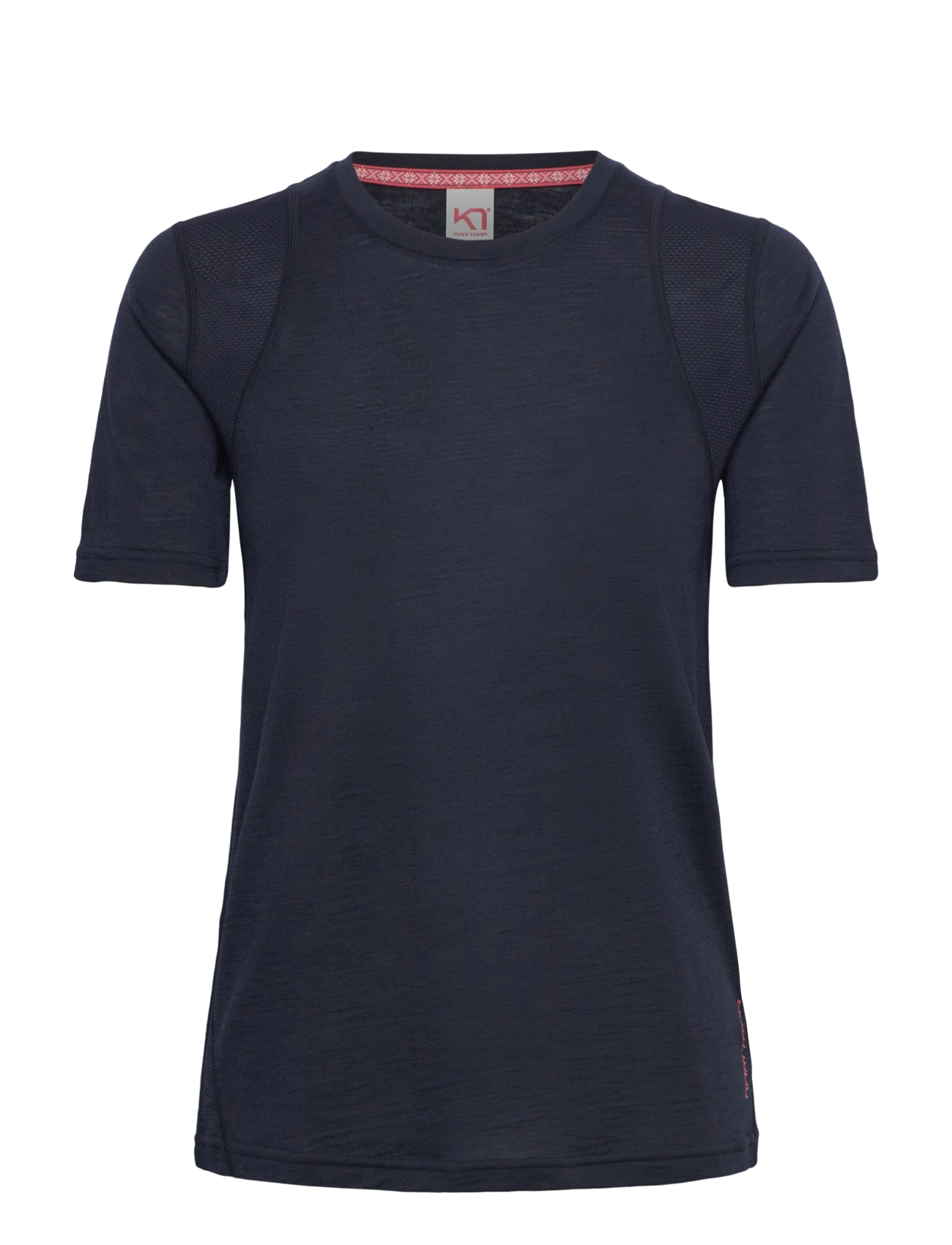 KARI TRAA Embla Wolle Tee Navy - L - Damen