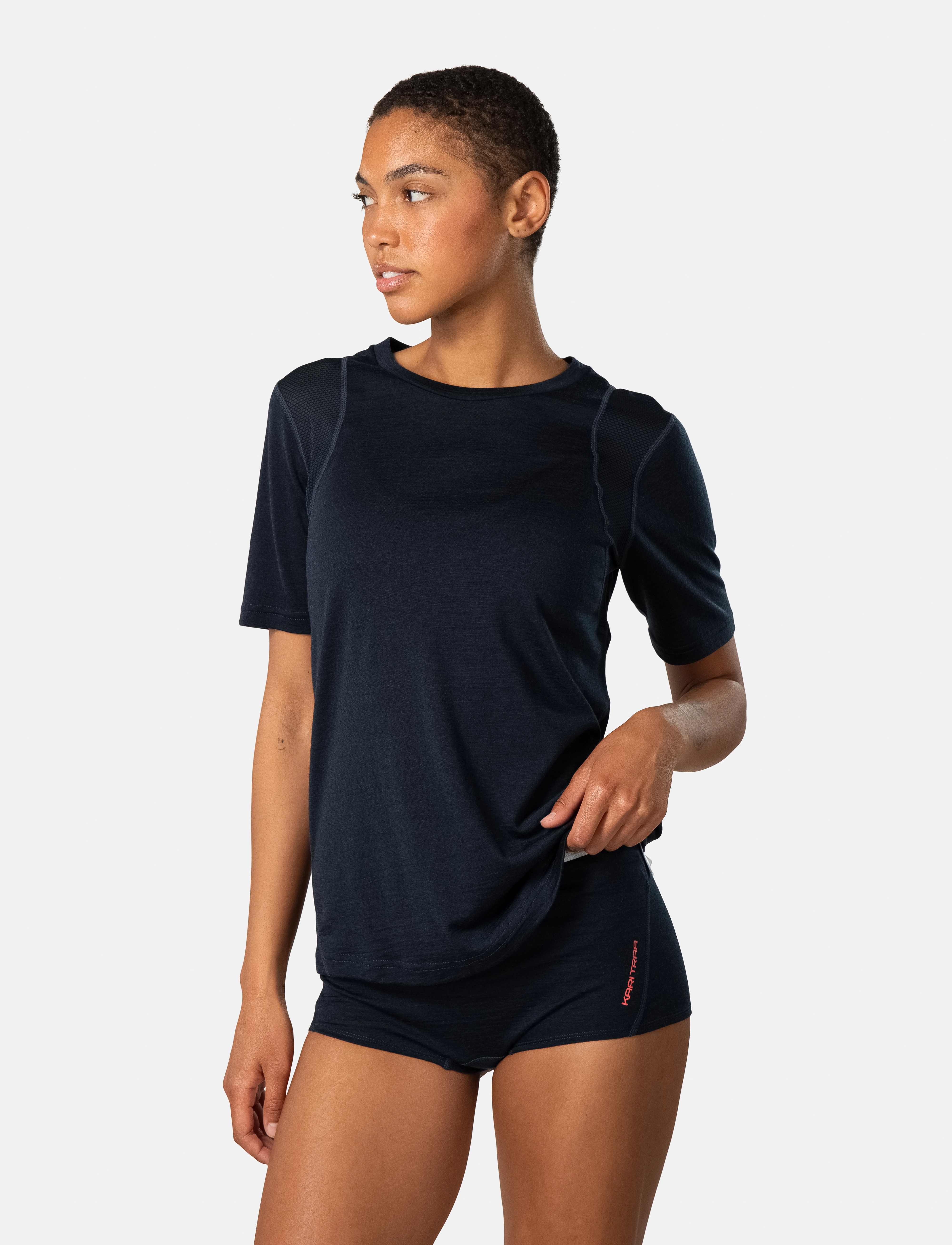 Kari Traa Embla Wool Tee, XS, Sports Oberteile & T-shirts, Marineblau - Sport Frauen