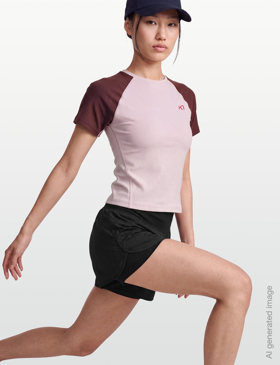 Kari Traa - LINNEA TEE - t-shirts - cocoa - 3