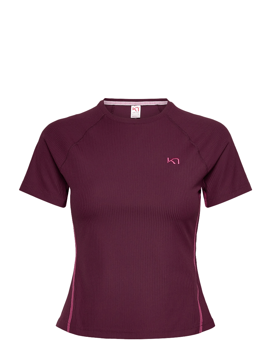 Kari Traa - LINNEA TEE - t-shirts - wine - 0