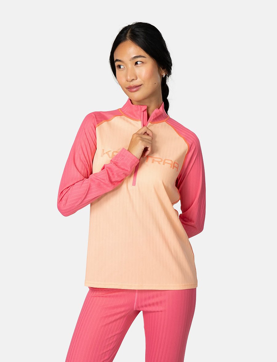 Kari Traa - ELLA HALFZIP - langærmede t-shirts - pblom - 0