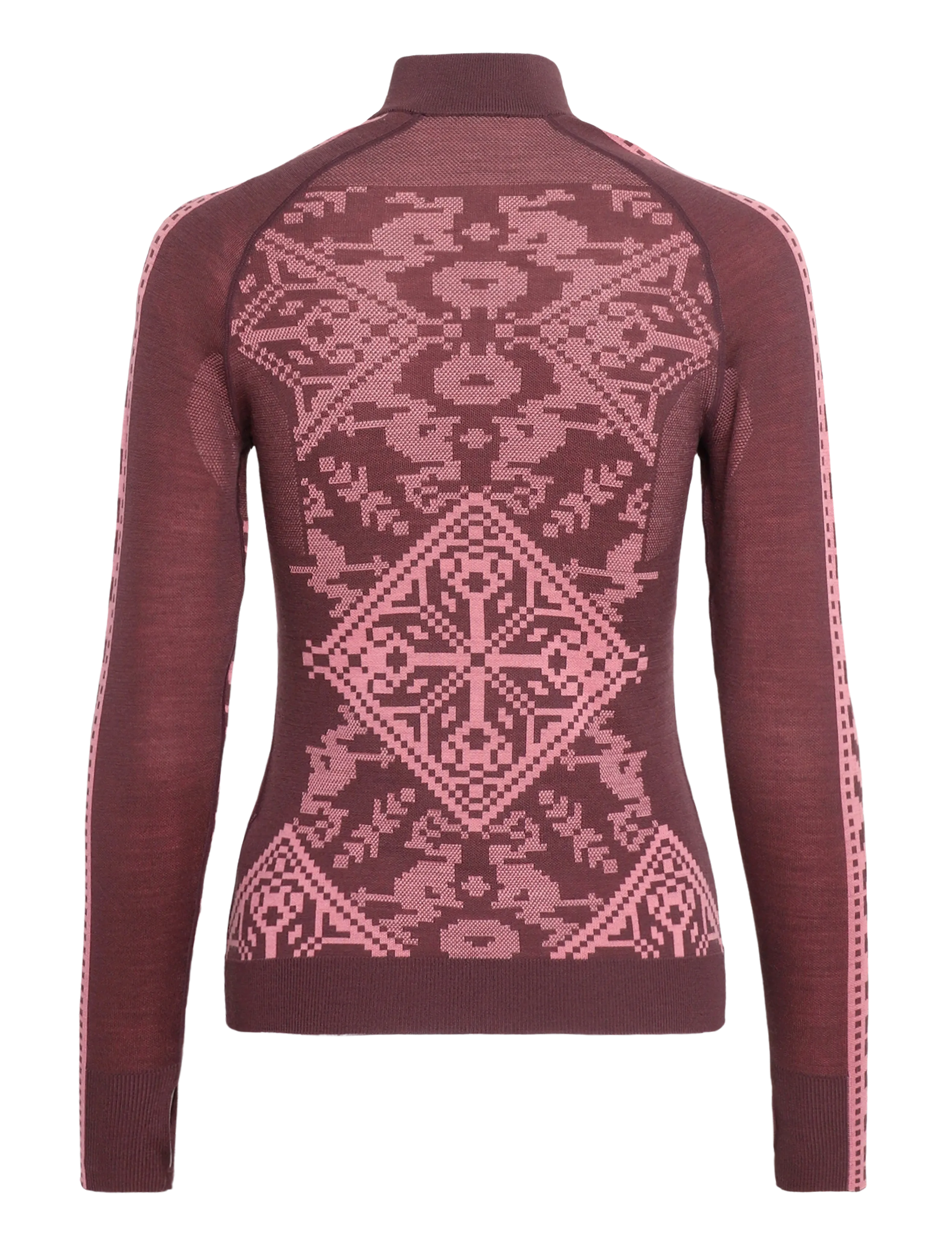 Kari Traa - SAGA HZ - baselayer overdele - cocoa - 1