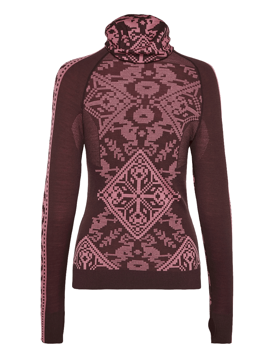 Kari Traa - SAGA HOOD - baselayer overdele - cocoa - 1