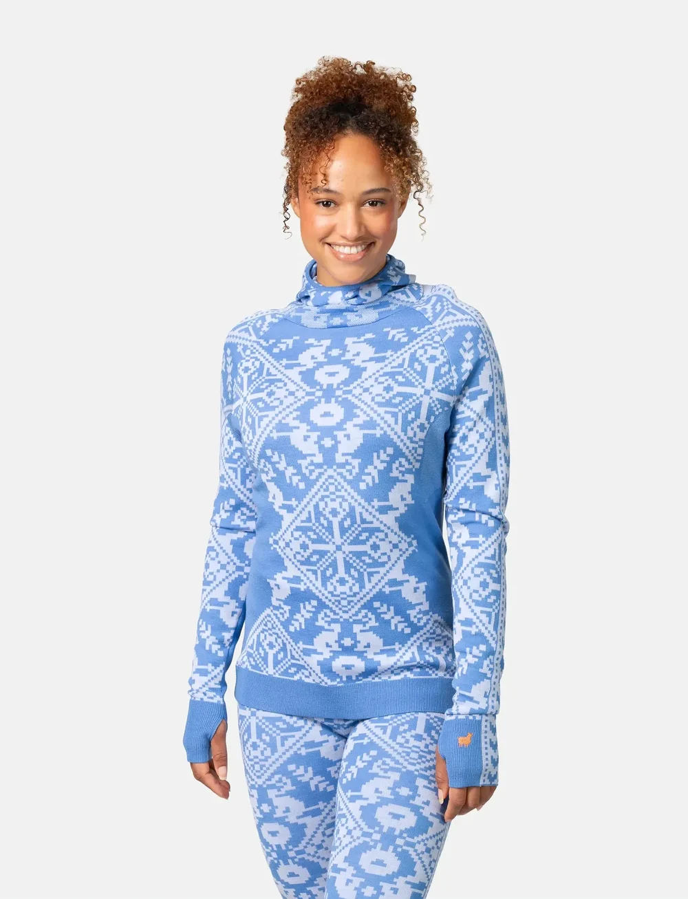 Kari Traa - SAGA HOOD - termoundertrøjer - sea - 0