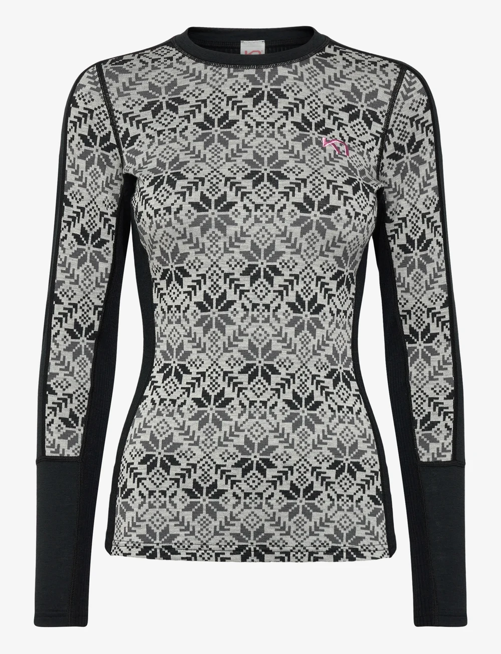 Kari Traa - ANNA LS - aluskihina kantavad alussärgid - black - 1