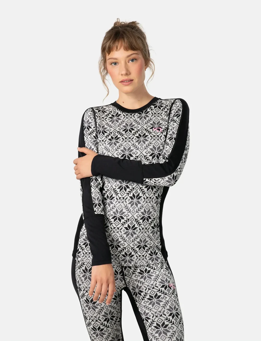 Kari Traa - ANNA LS - aluskihina kantavad alussärgid - black - 0