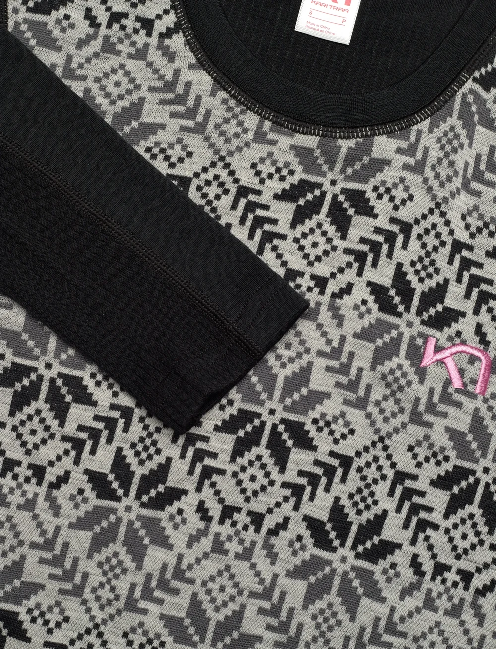 Kari Traa - ANNA LS - aluskihina kantavad alussärgid - black - 4