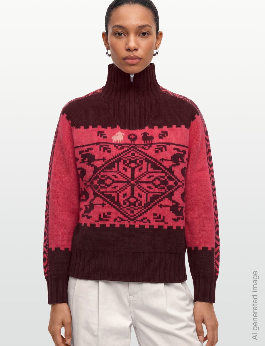 Kari Traa - SAGA KNIT - sweatshirts - cocoa - 3