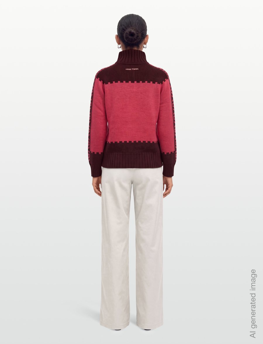Kari Traa - SAGA KNIT - sweatshirts - cocoa - 4