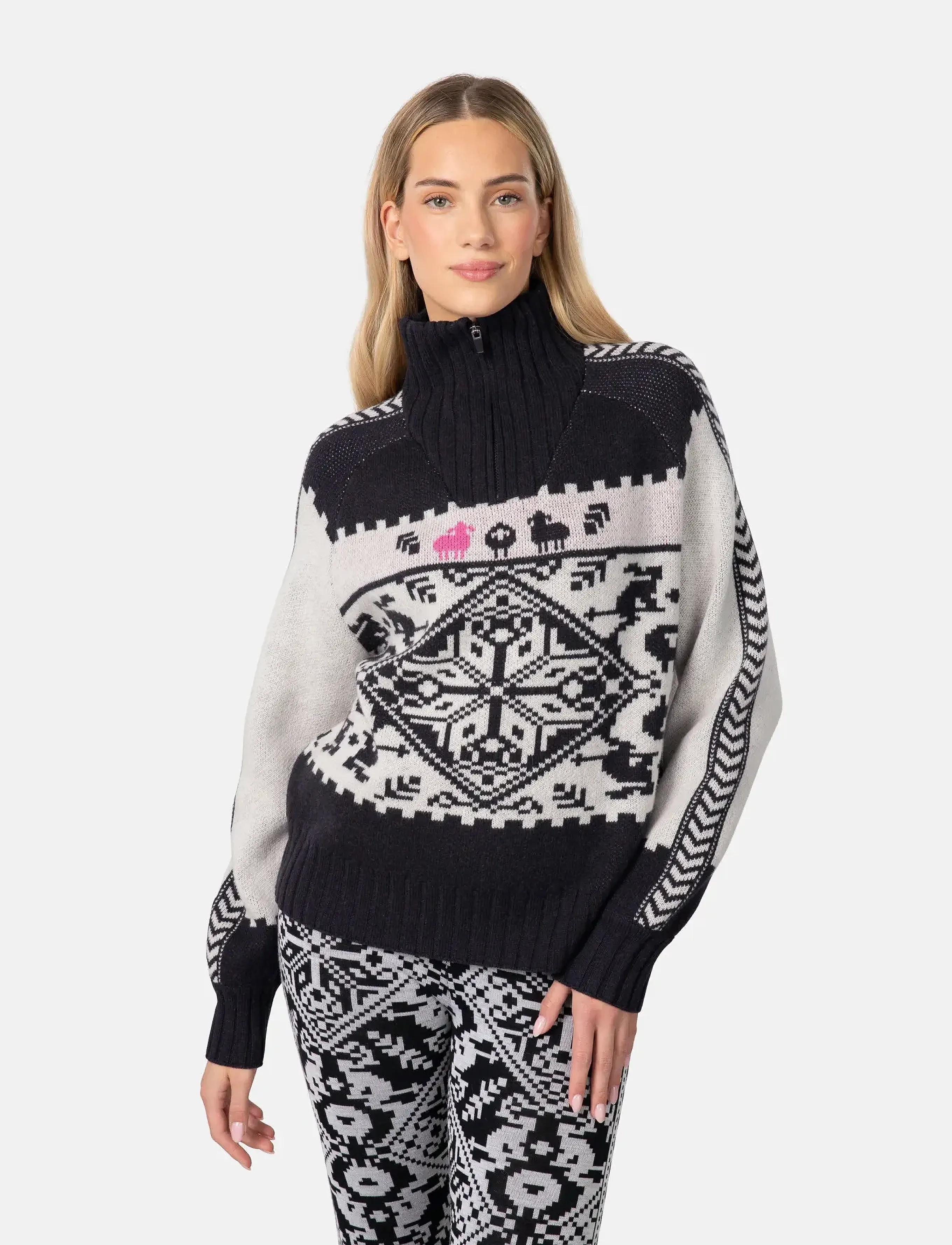 Kari Traa - SAGA KNIT - sweatshirts - nwhite - 0