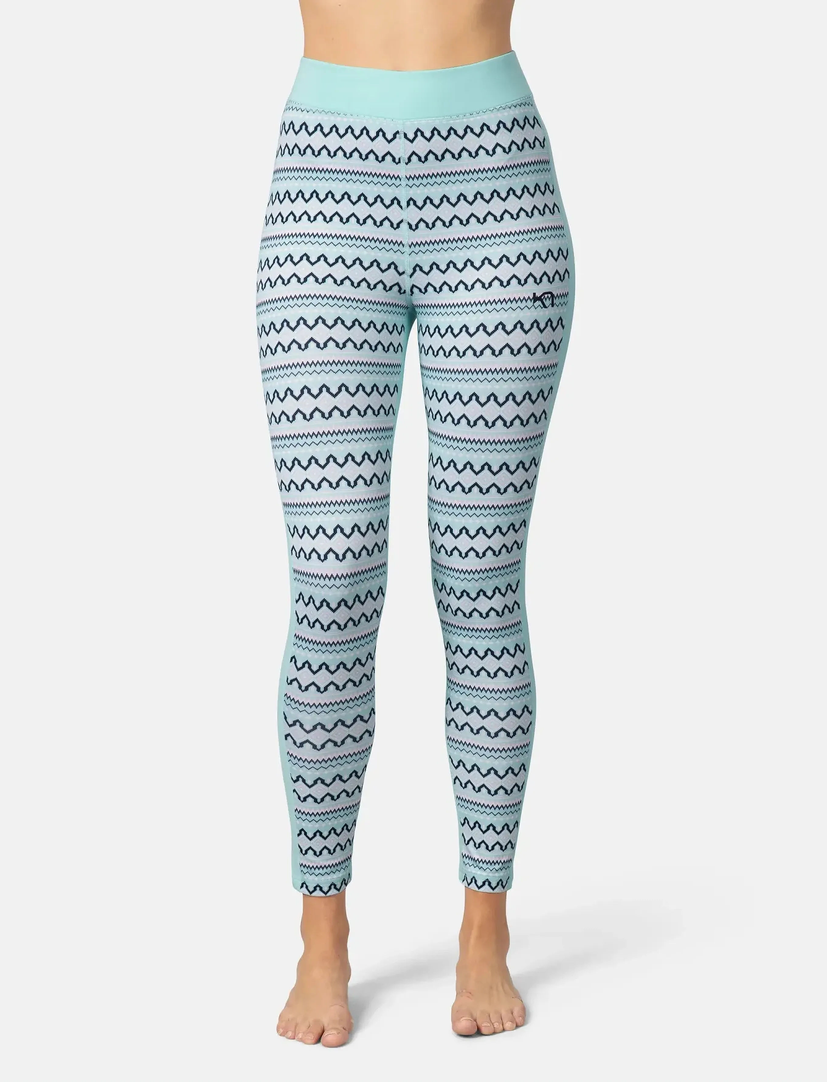Kari Traa Lilja High Waist Pants, Kvinder, Højtaljede Bukser, Blå, Str: XS