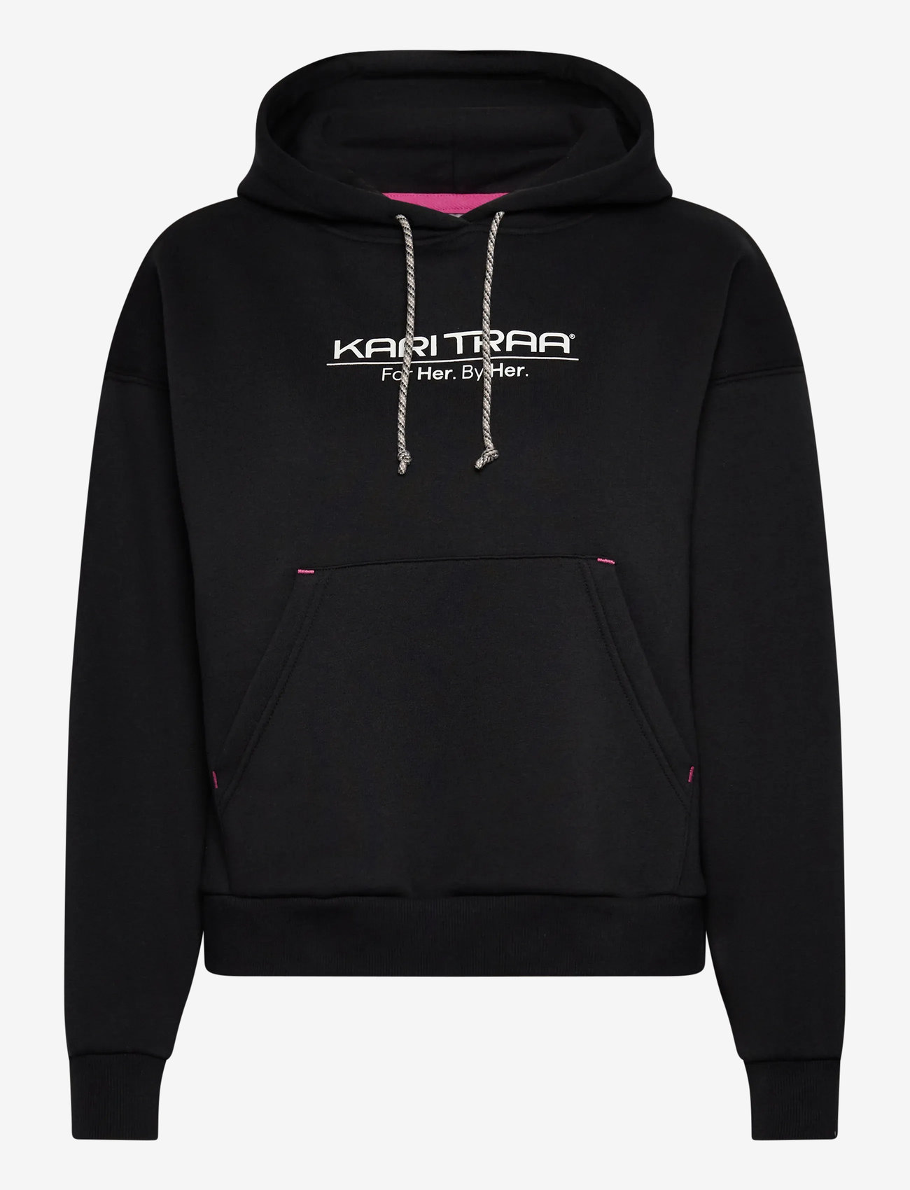 Kari Traa - ANELIE LOGO HOOD - overdele - black - 1