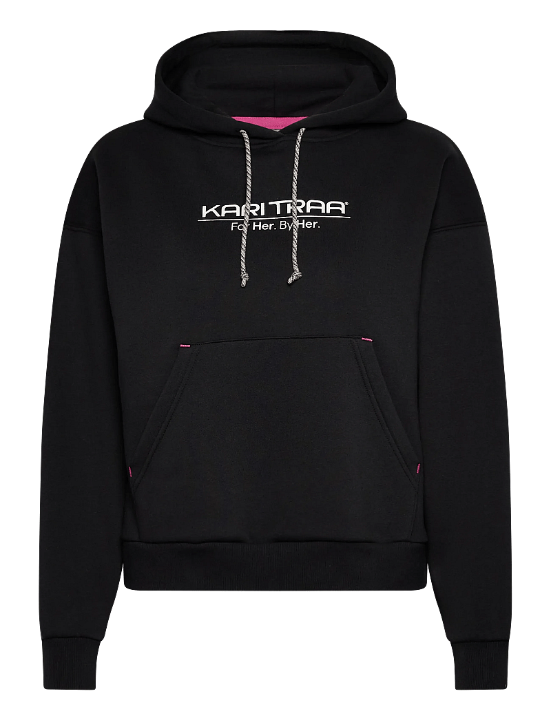 Kari Traa - ANELIE LOGO HOOD - overdele - black - 1