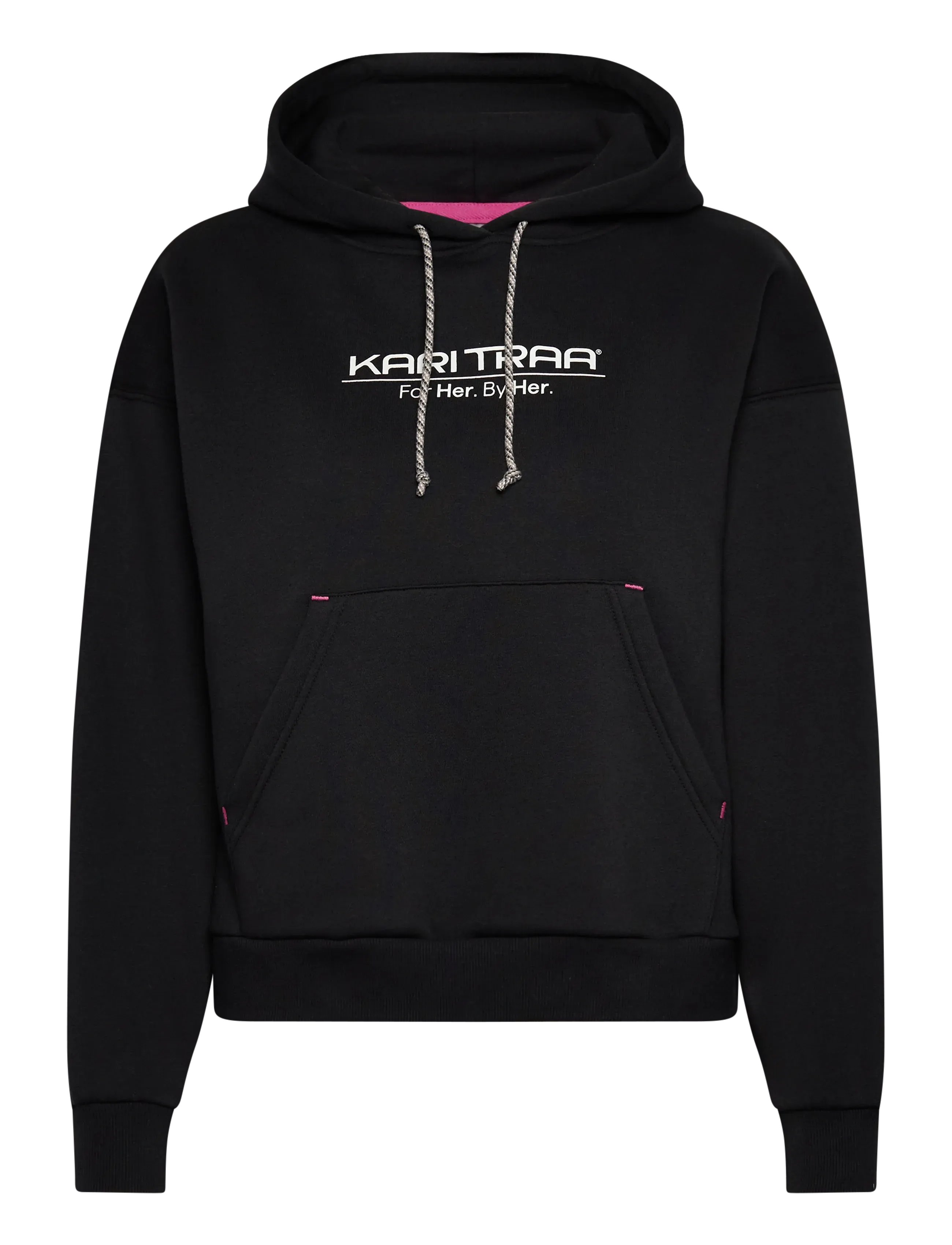 Kari Traa ANELIE LOGO HOOD - Tøj - BLACK / black