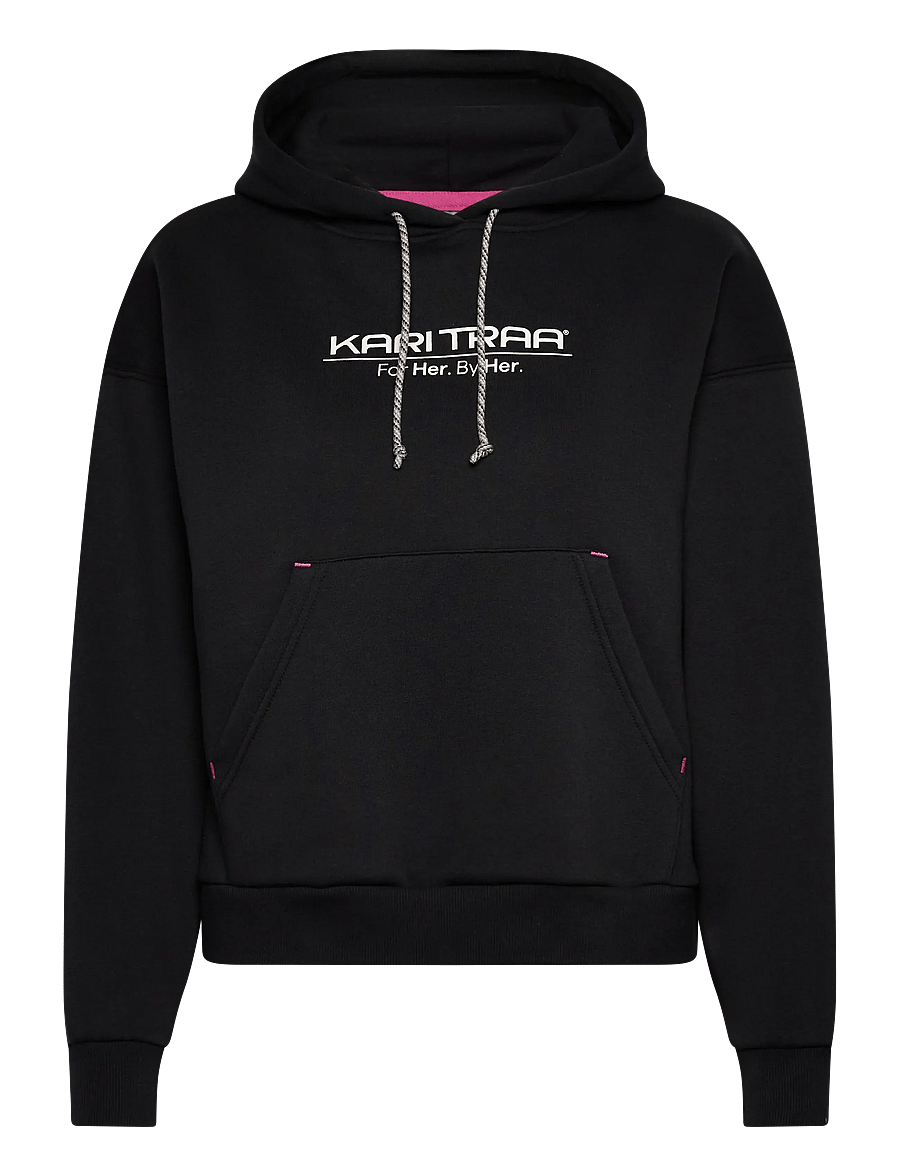 Kari Traa - ANELIE LOGO HOOD - sweatshirts - black - 1