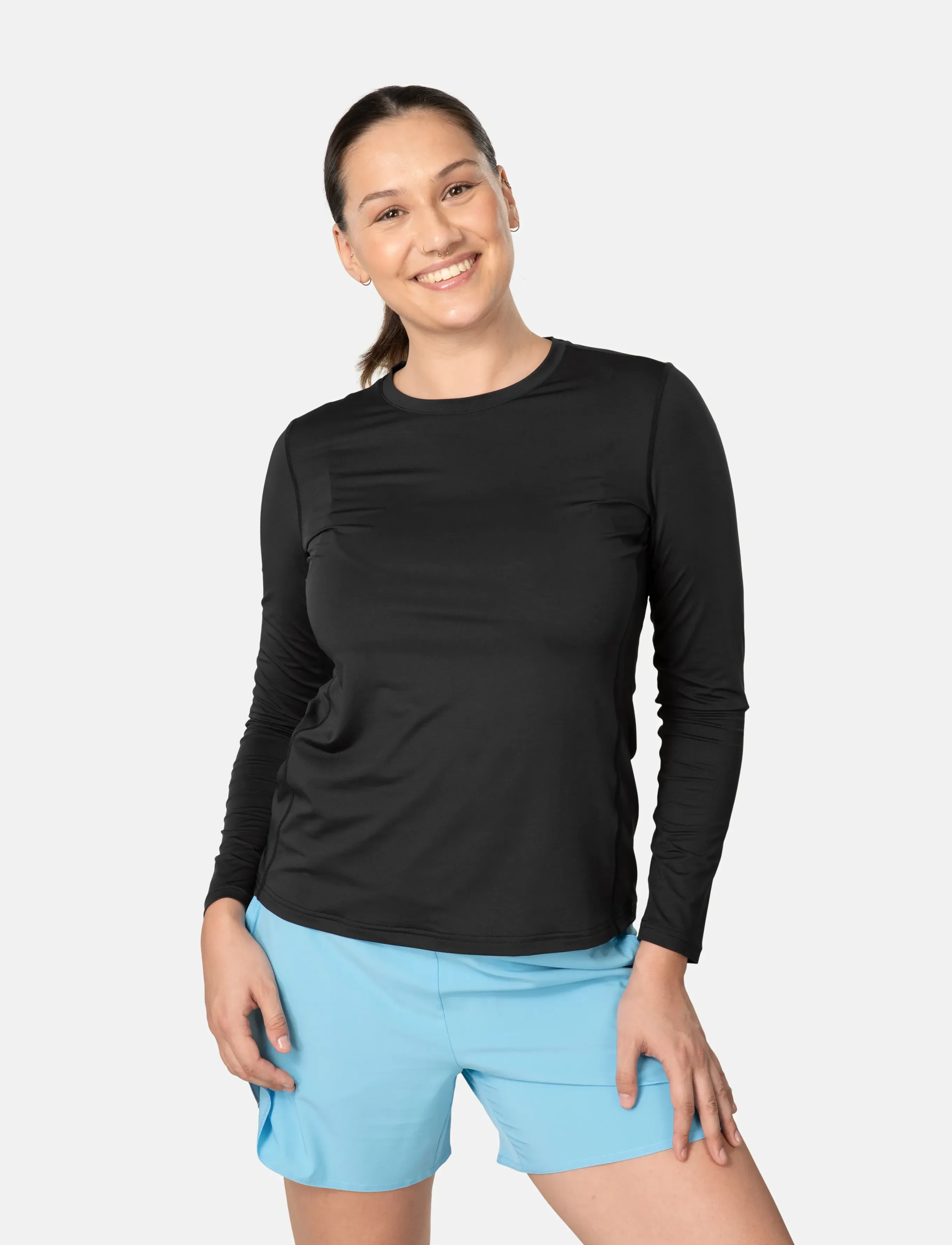 Kari Traa AVA LS - Hauts de sport - BLACK / black