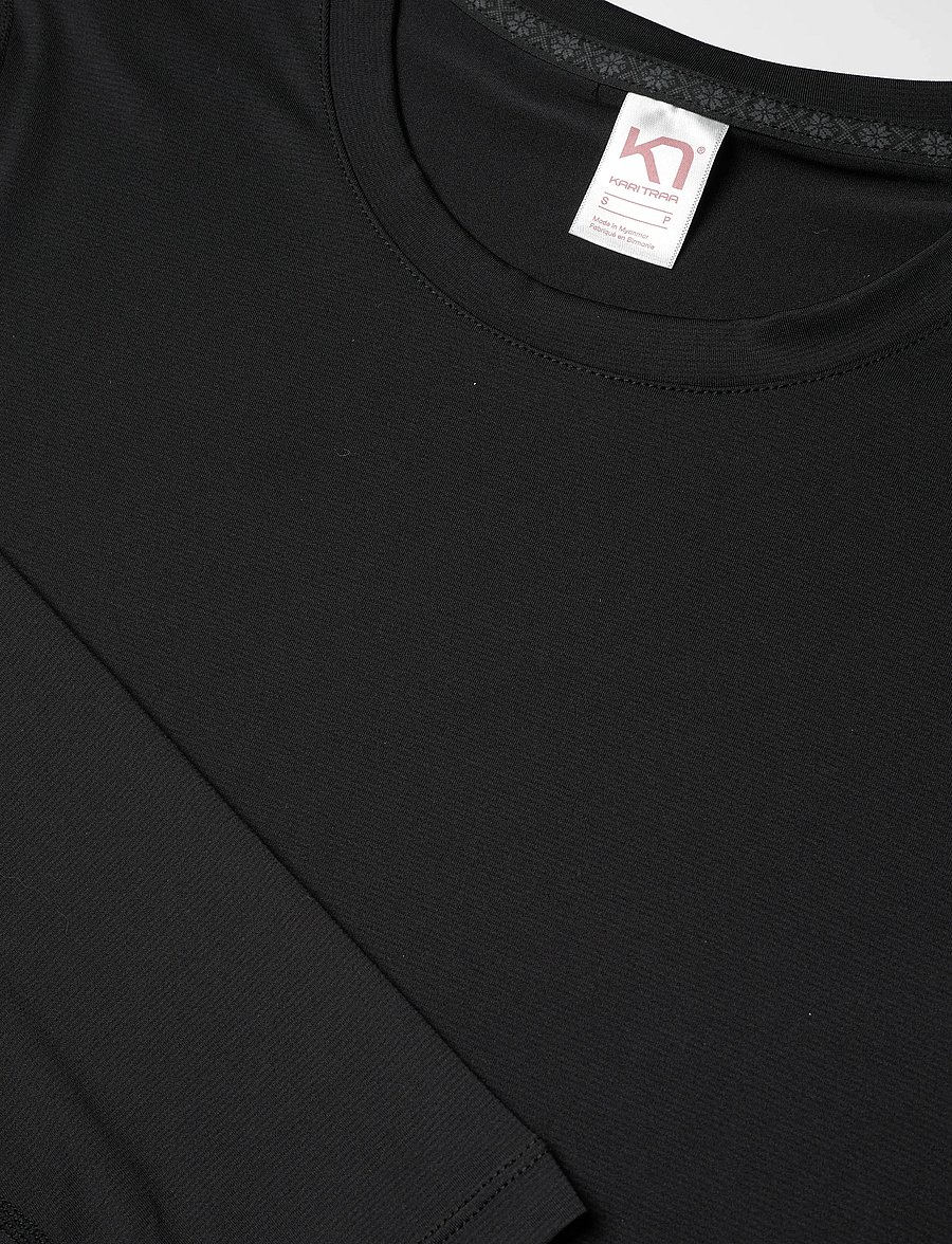 Kari Traa - AVA LS - långärmade tröjor - black - 5