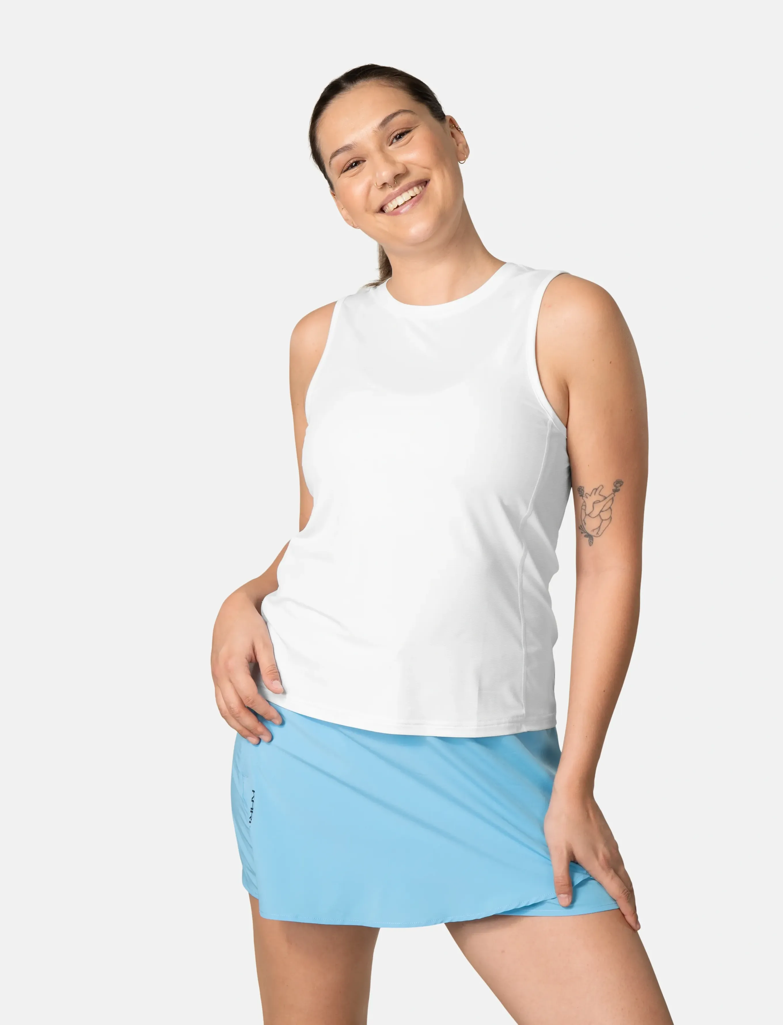 Kari Traa Ava Tanktop, Kvinder, Tanktop, Hvid, Str: S