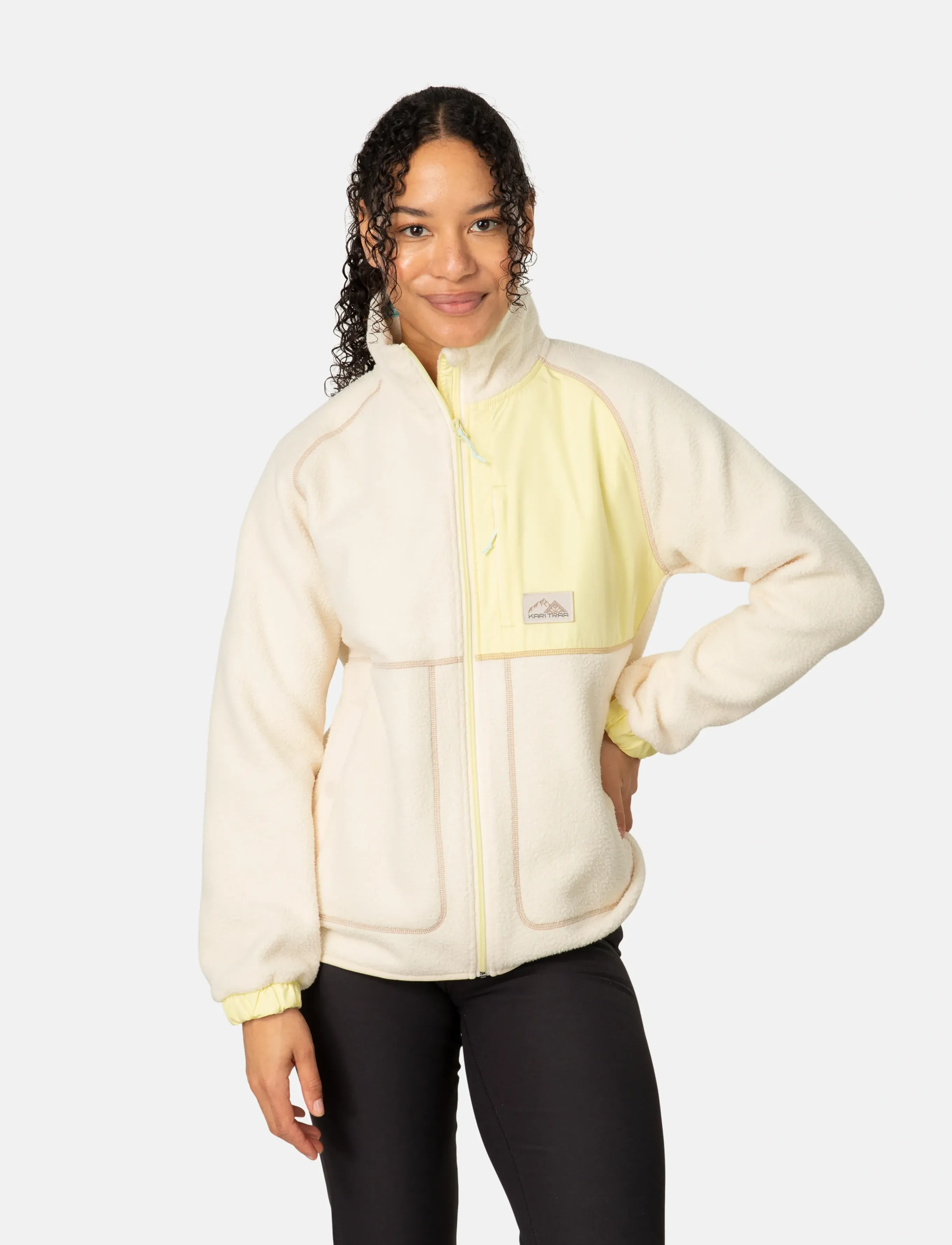 Kari Traa Emma Midlayer, L, Sport Clothing, Creme - Fleeces & Midlayers, Frauen