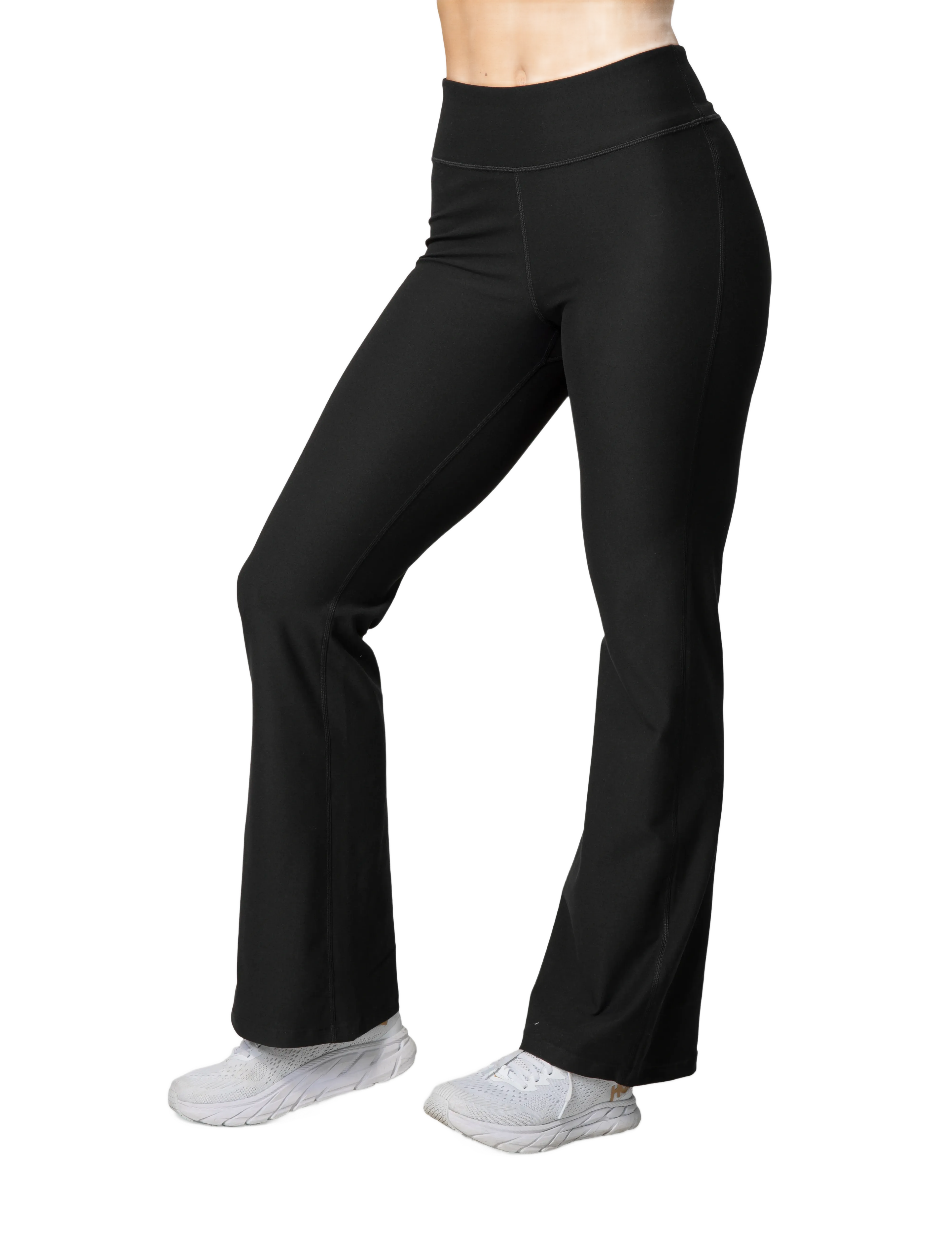 Kari Traa Nina Flare Tights, Kvinder, Højtaljede Flared Tights, Sort, Str: L