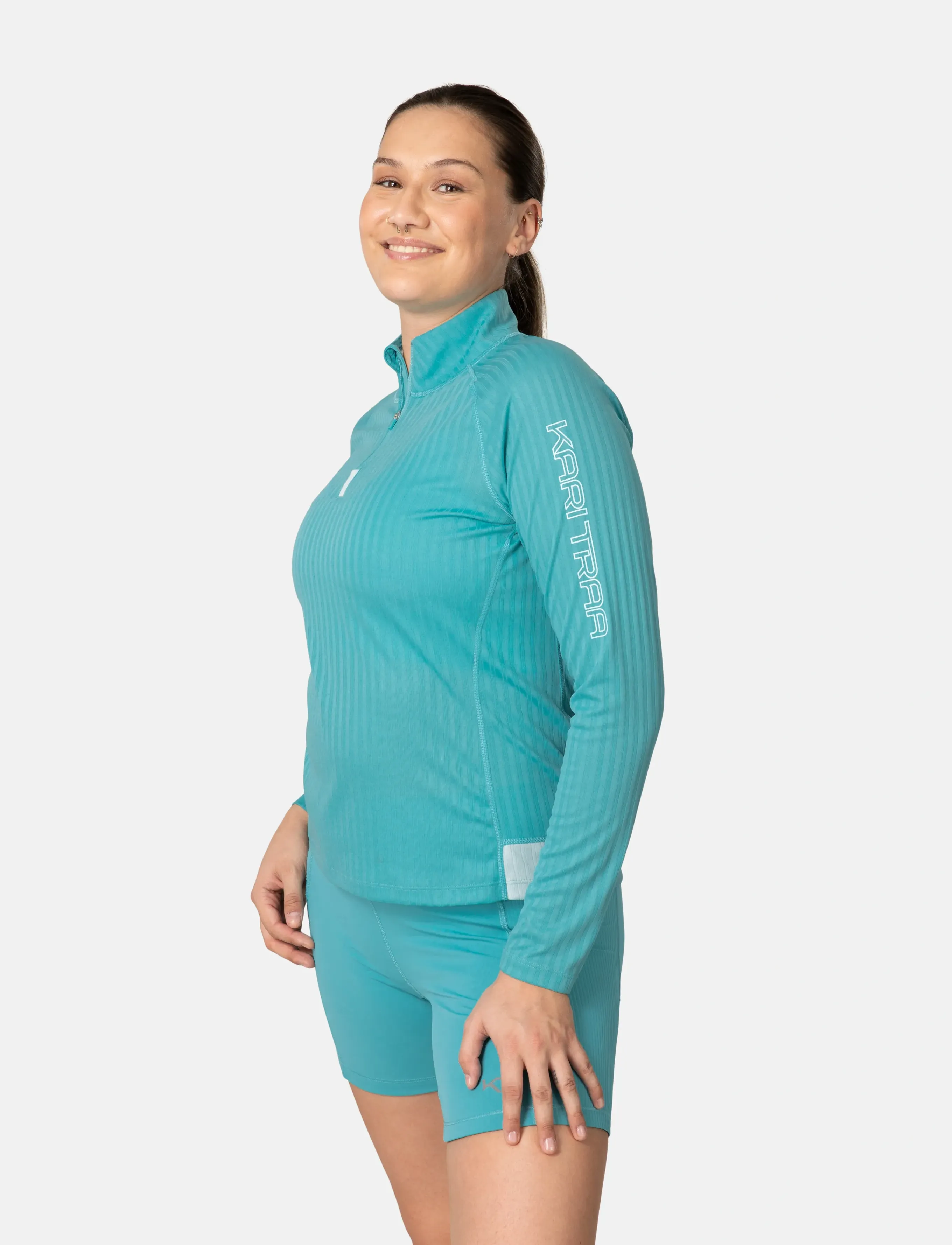 Kari Traa Leah Hz, XS, Blue, Sport Base Layers > Sport Base Layer Overdele, Dame