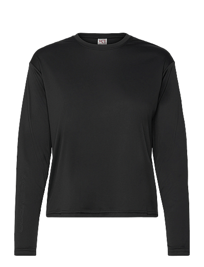 Kari Traa UNA LS - Toppar & T-shirts - BLACK / black