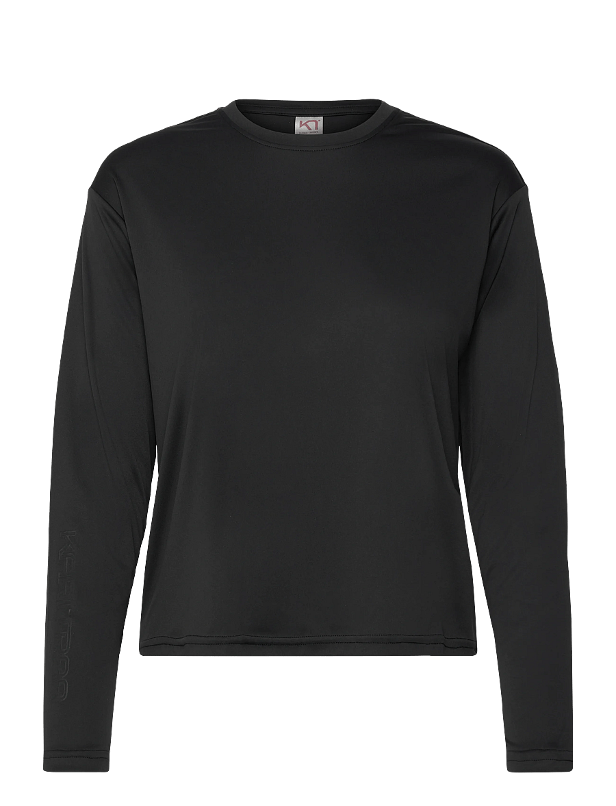 Kari Traa - UNA LS - langærmede t-shirts - black - 1