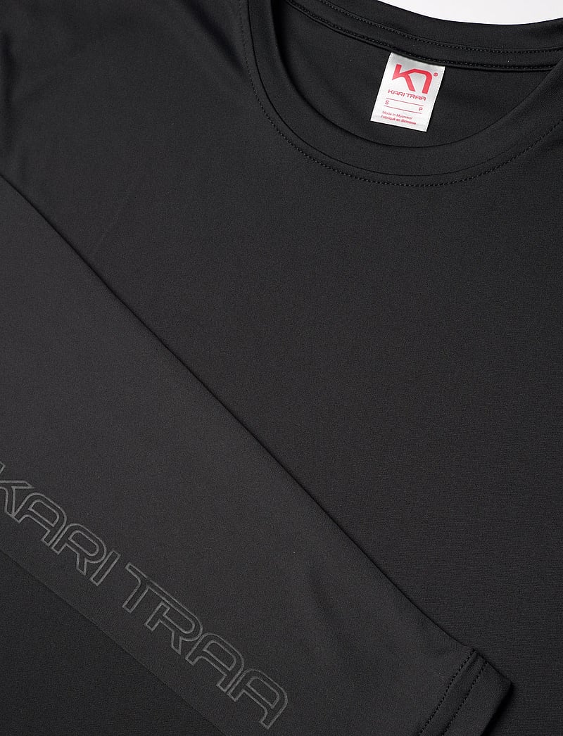 Kari Traa - UNA LS - langærmede t-shirts - black - 4