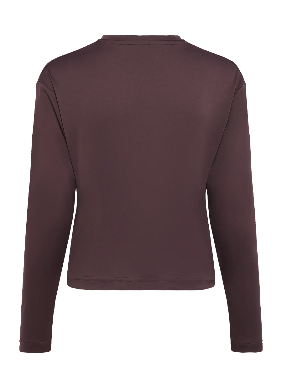 Kari Traa - UNA LS - langærmede t-shirts - cocoa - 1