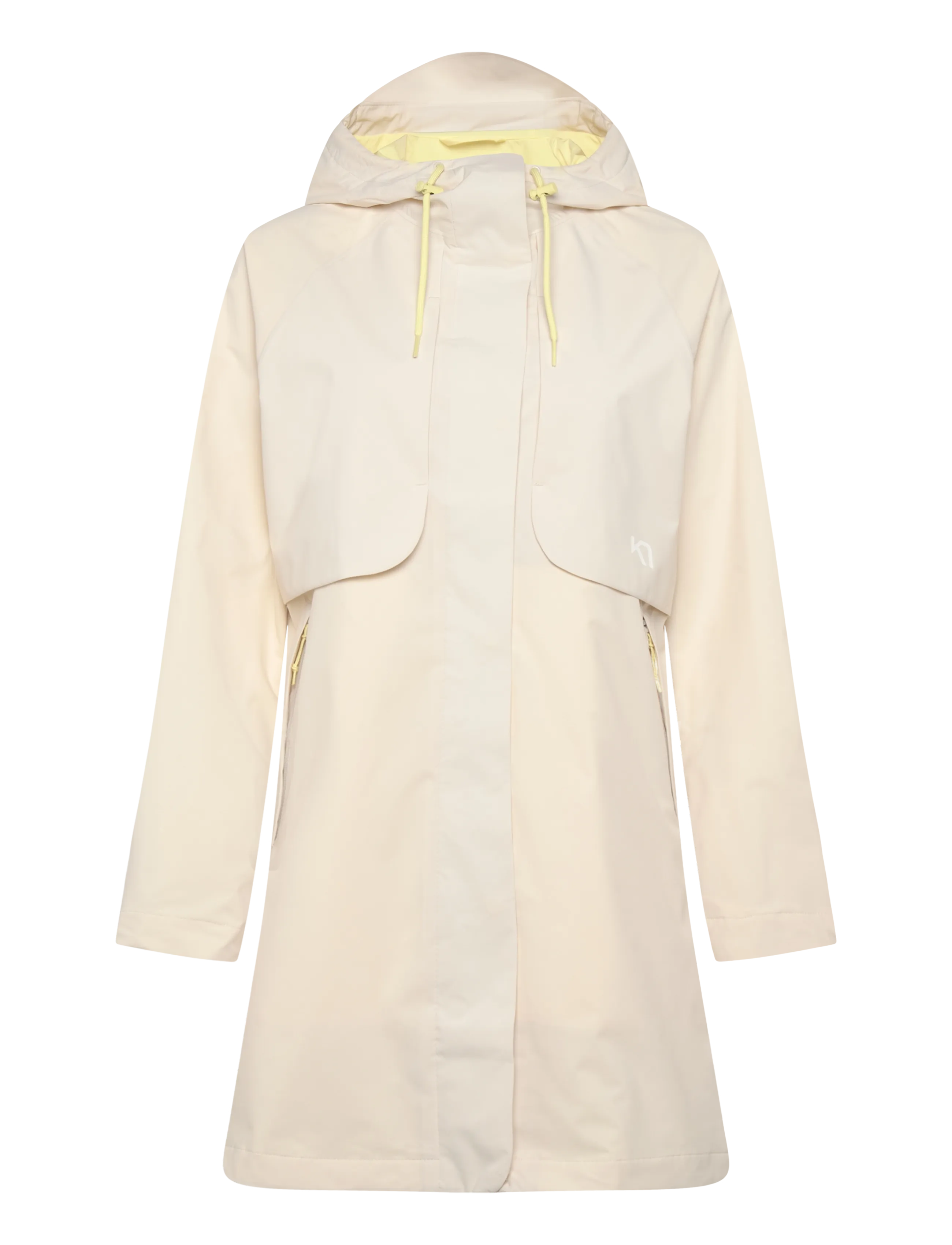 Kari Traa Sine Jacket, XS, Sport Rainwear, Creme - Raincoats, Frauen