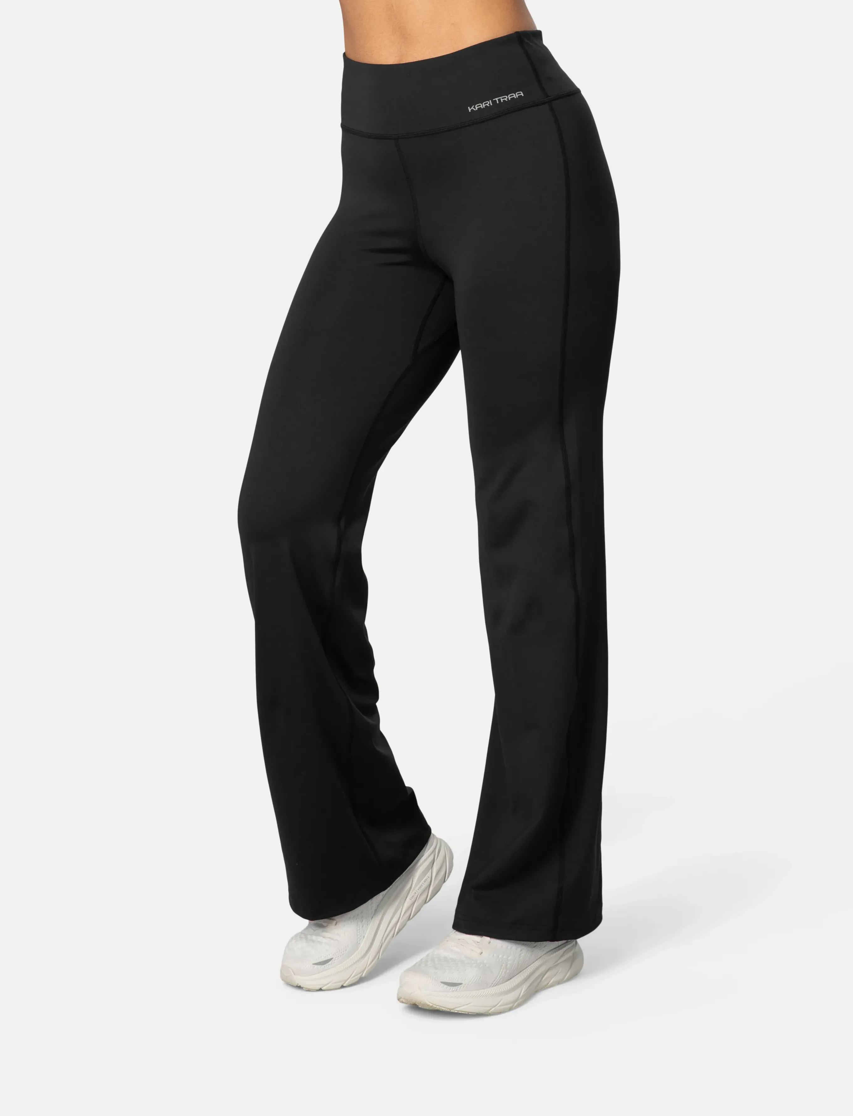 Kari Traa Ava Bootcut Tights, L, Black, Sportsbukser > Sportstræningsbukser, Dame