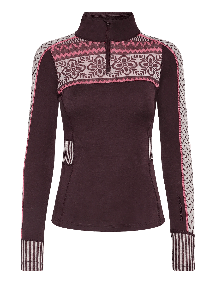 Kari Traa - INES HZ - baselayer overdele - cocoa - 1