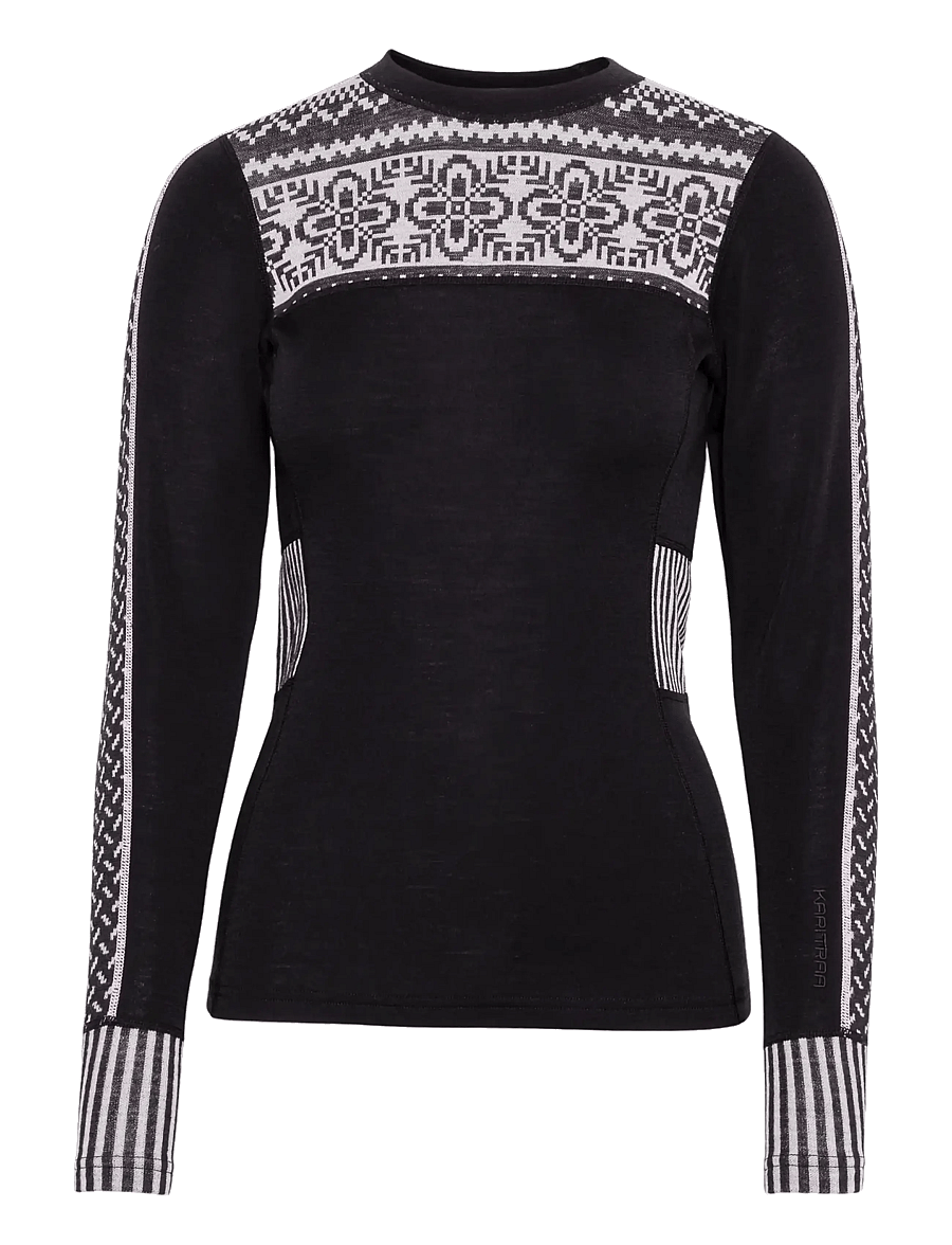 Kari Traa - INES LS - aluskihina kantavad alussärgid - black - 1