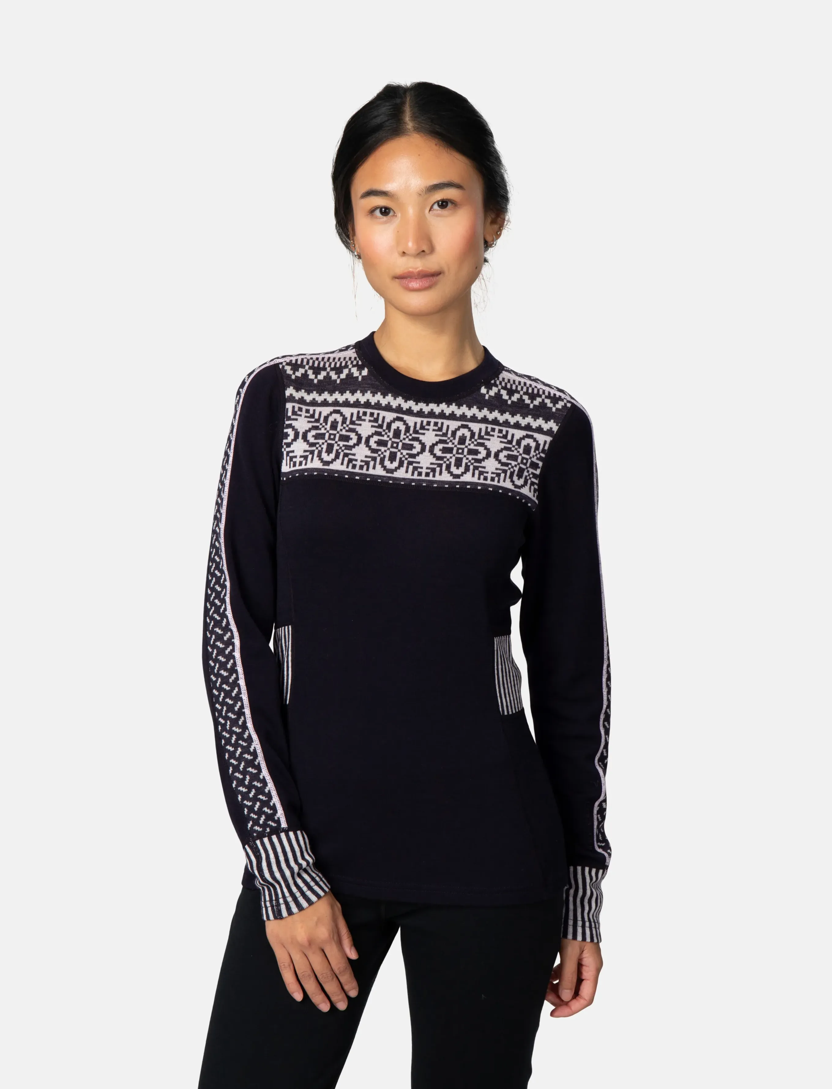 Kari Traa - INES LS - aluskihina kantavad alussärgid - black - 0