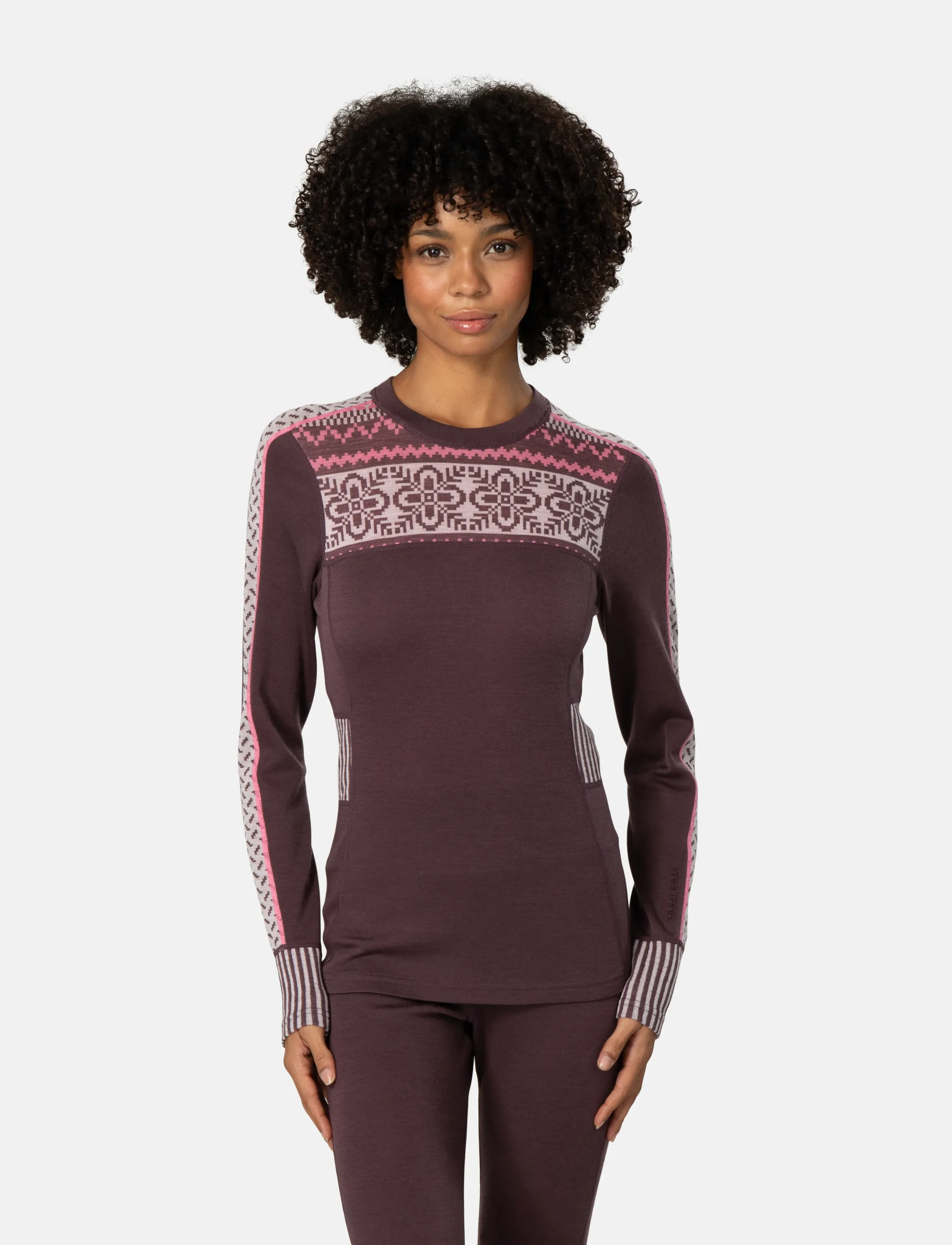 Kari Traa - INES LS - funktionsunterwäsche - oberteile - cocoa - 0
