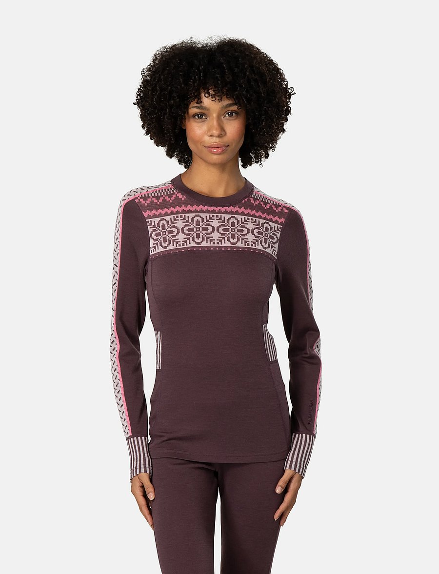 Kari Traa - INES LS - funktionsunterwäsche - oberteile - cocoa - 0