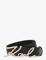Karl Lagerfeld - k/signature belt - belts - black/gold - 0