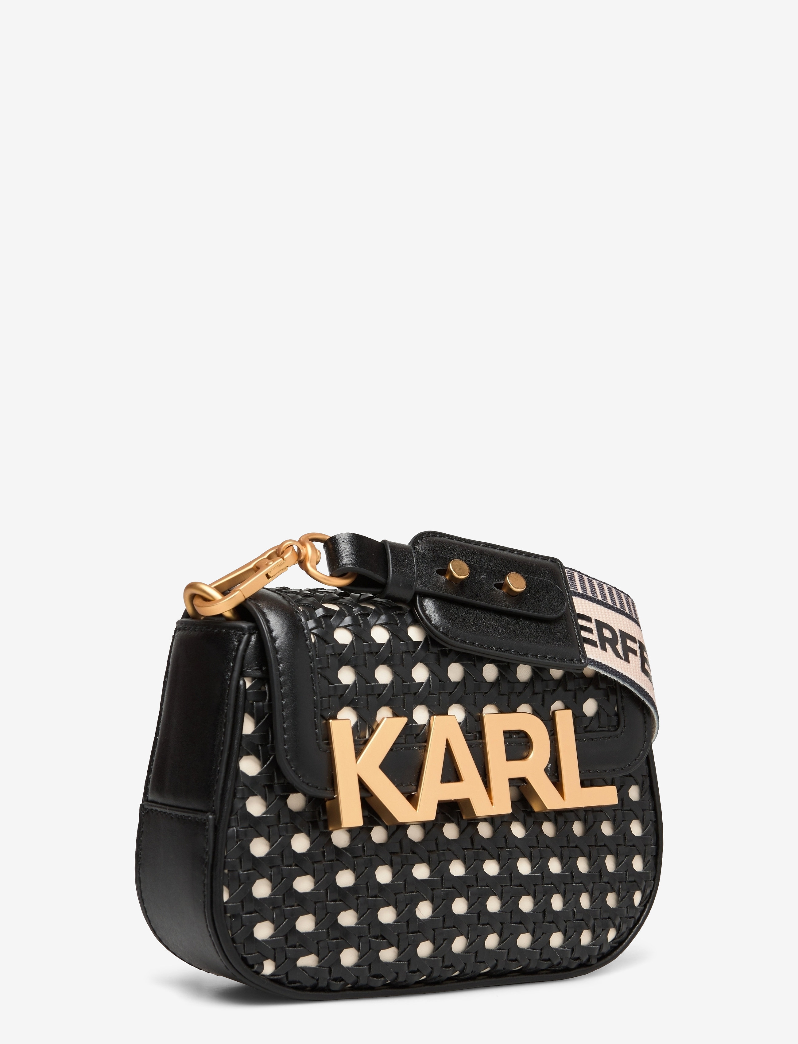 Karl Lagerfeld - K/Letters Woven Sm Crossbody - black - 2