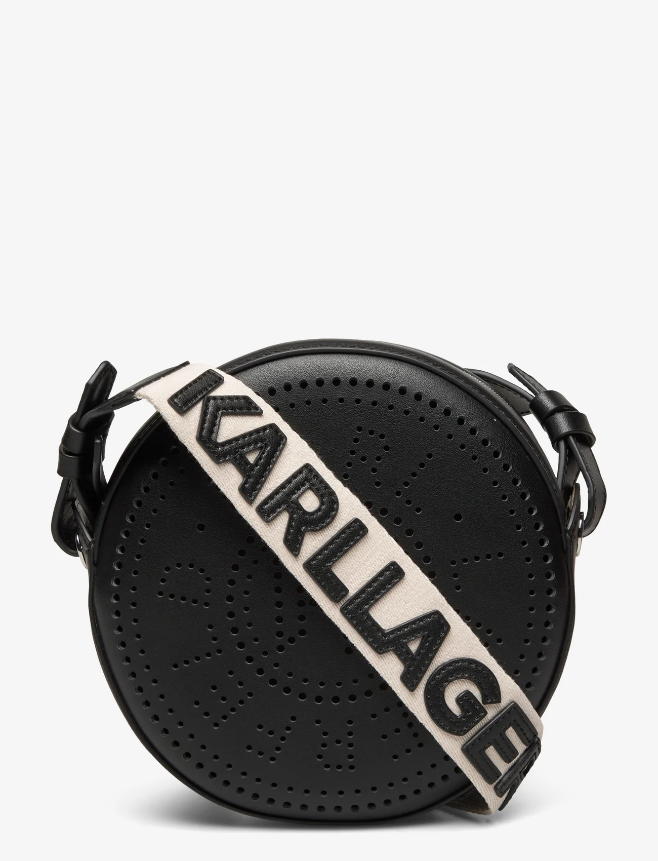 Karl Lagerfeld - k/circle round cb perforated - konfirmation - black - 0
