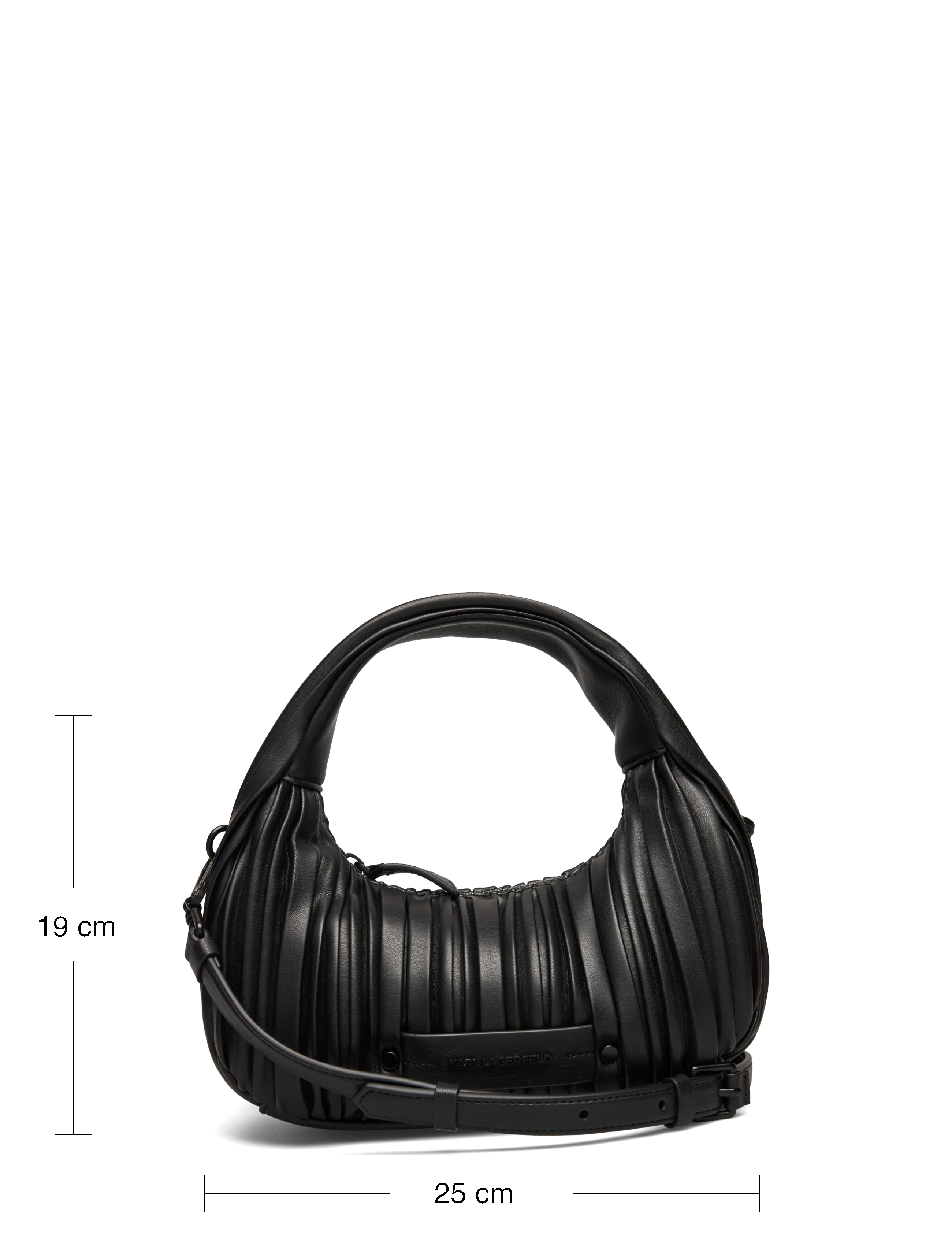 Karl Lagerfeld - k/kushion sm hobo - black - 4
